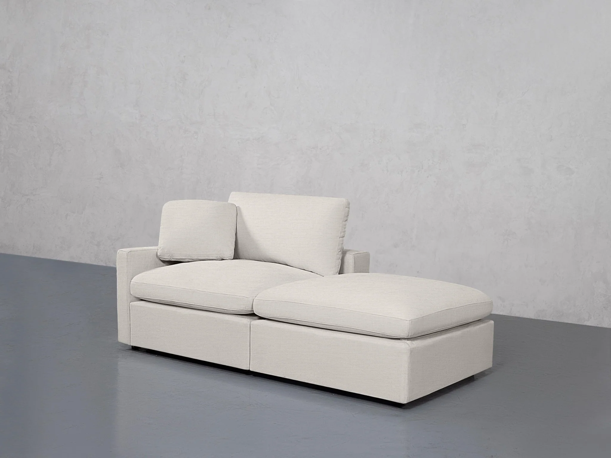 2-Seat Modular Lounger Loveseat (Thin Arm) - Image 16