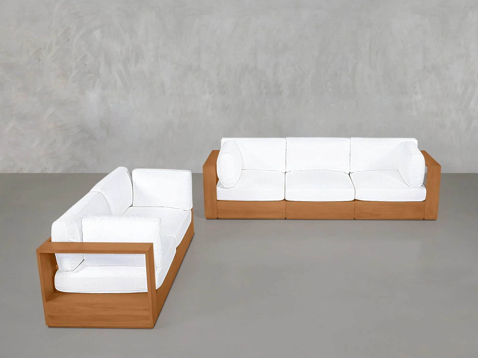 3-2 Sofa Set Teak Outdoor - Image 2