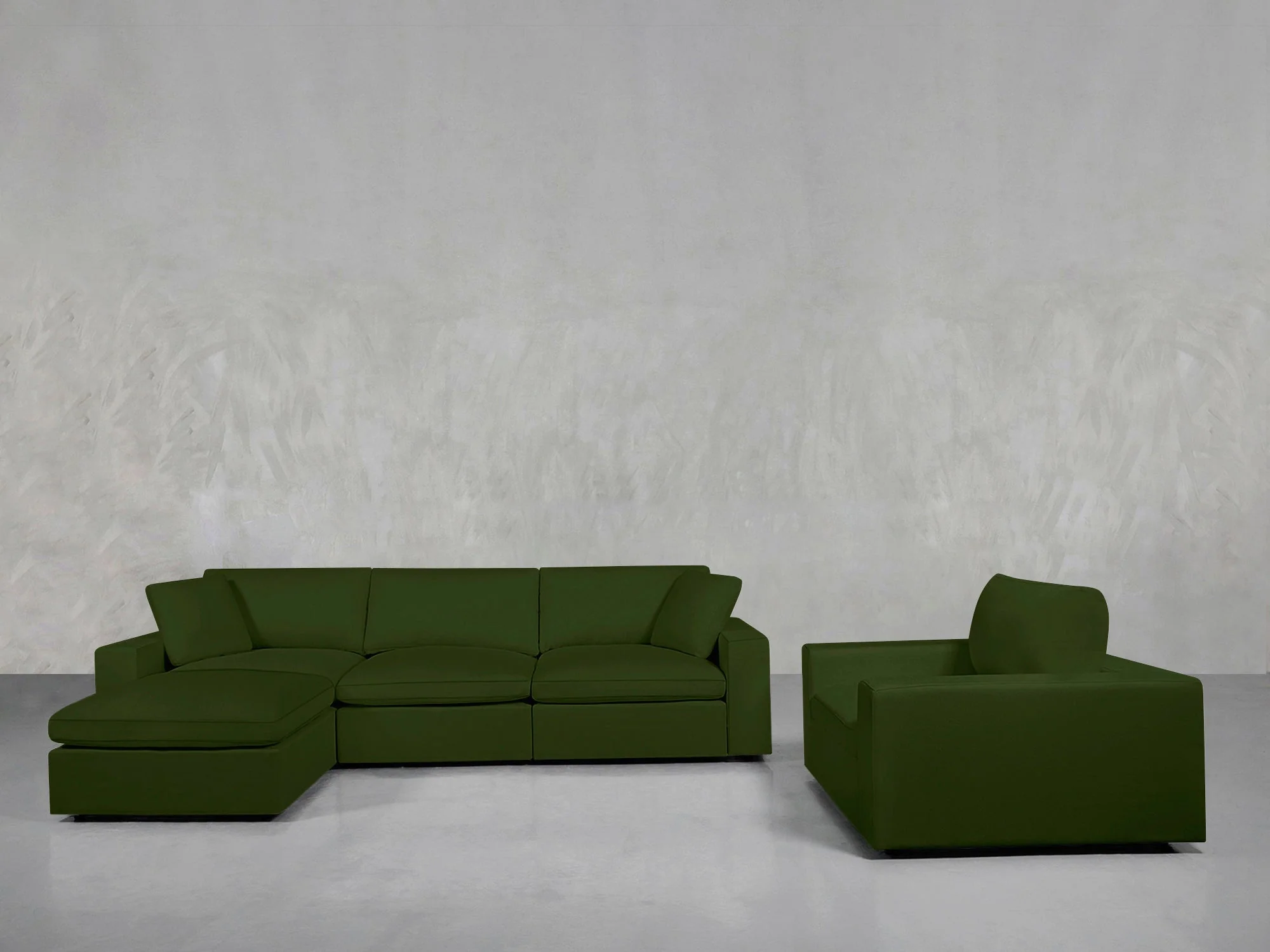 4-1 Sectional & Armchair Set - Image 125