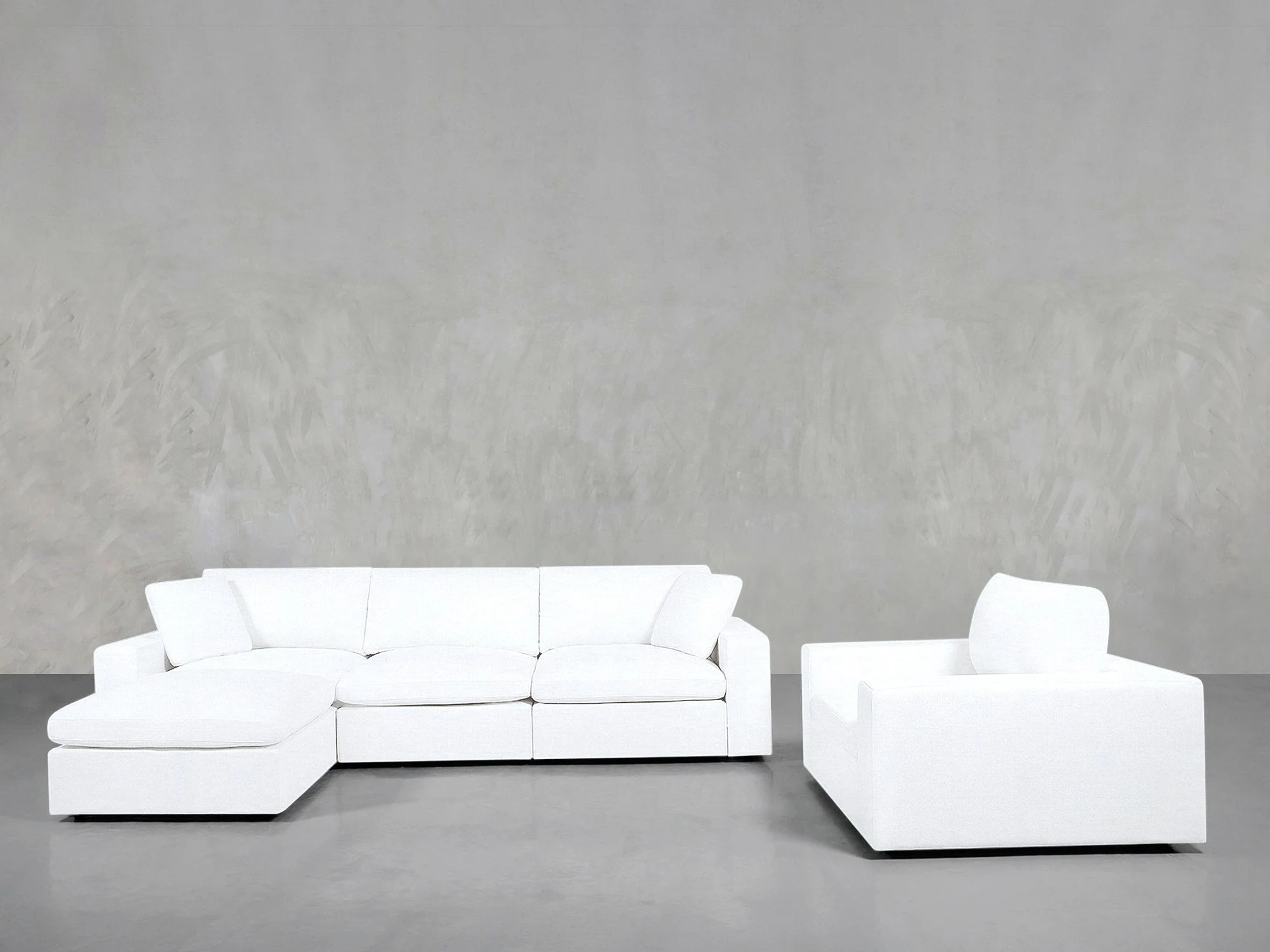 4-1 Sectional & Armchair Set - Image 23