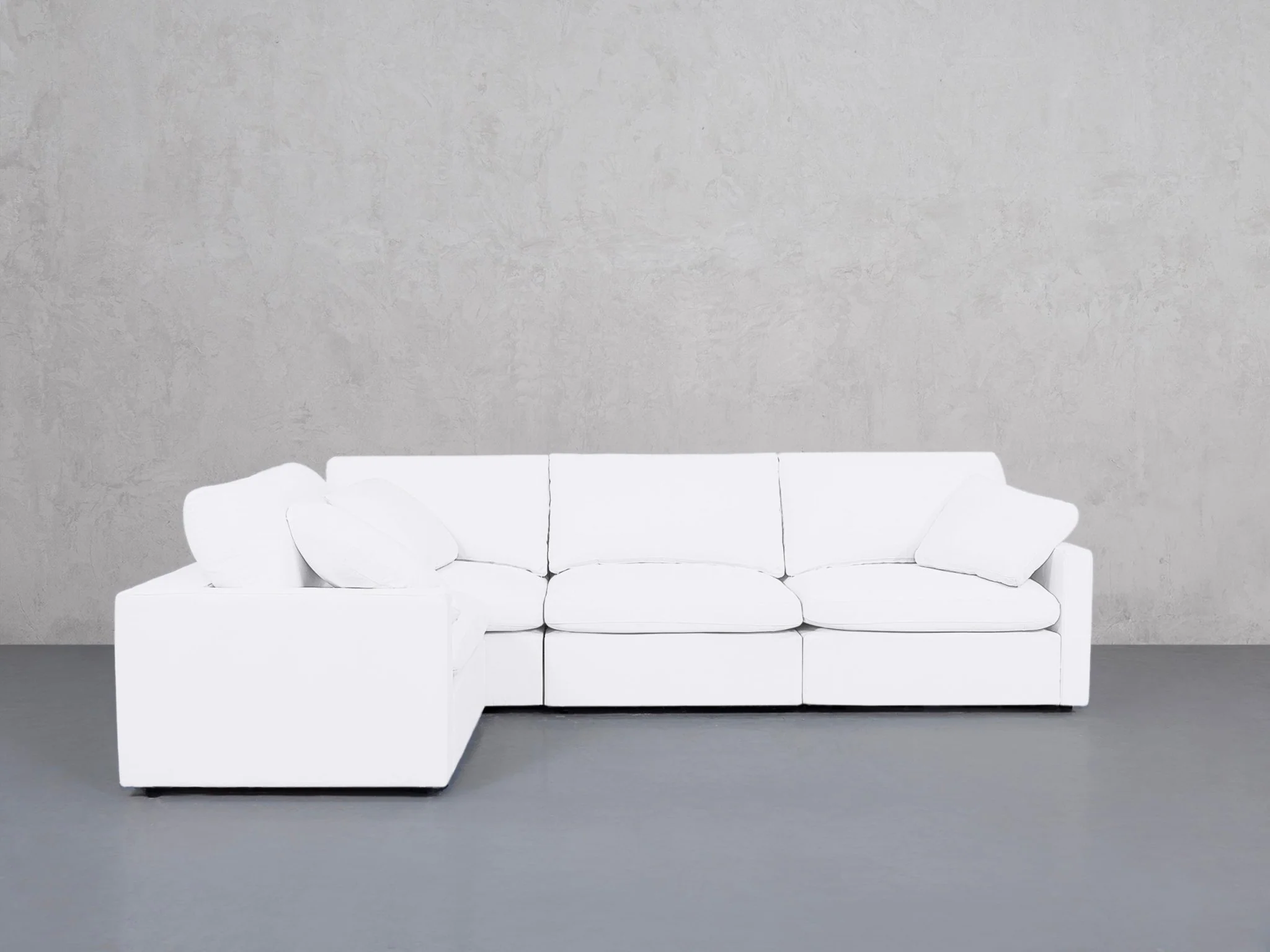 4-Seat Modular Corner Sectional (Thin Arms)