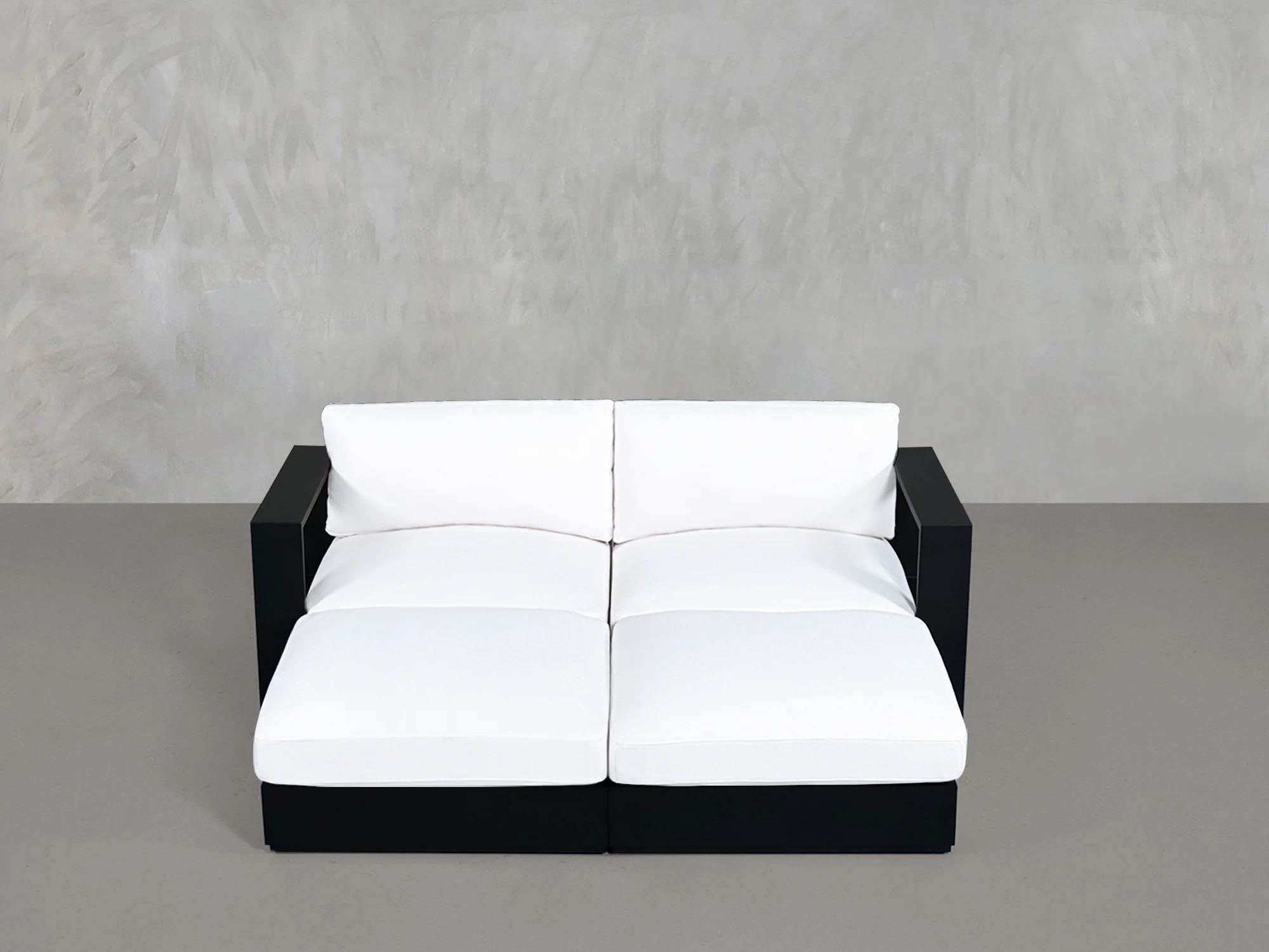 4-Seat Modular Daybed Aluminum Outdoor