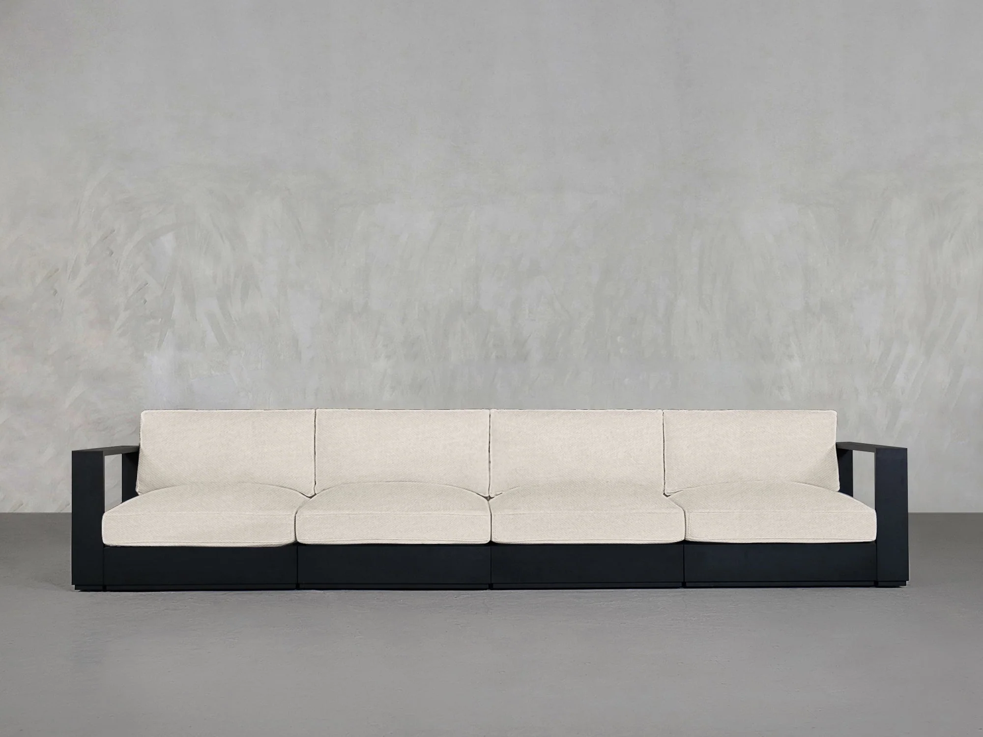 4-Seat Modular Sofa Aluminum Outdoor - Image 12