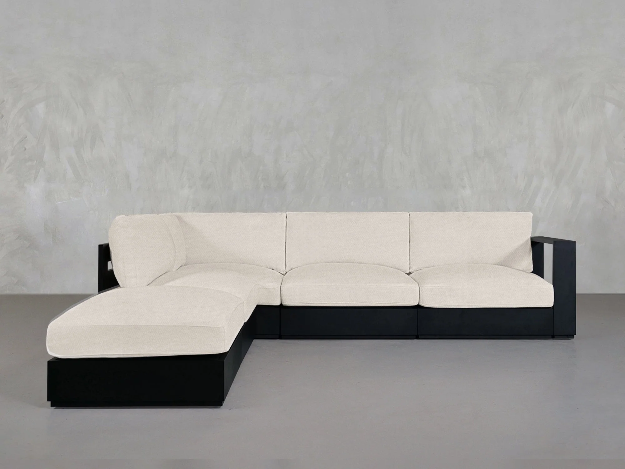 5-Seat Modular Corner Lounger Sectional Aluminum Outdoor - Image 12