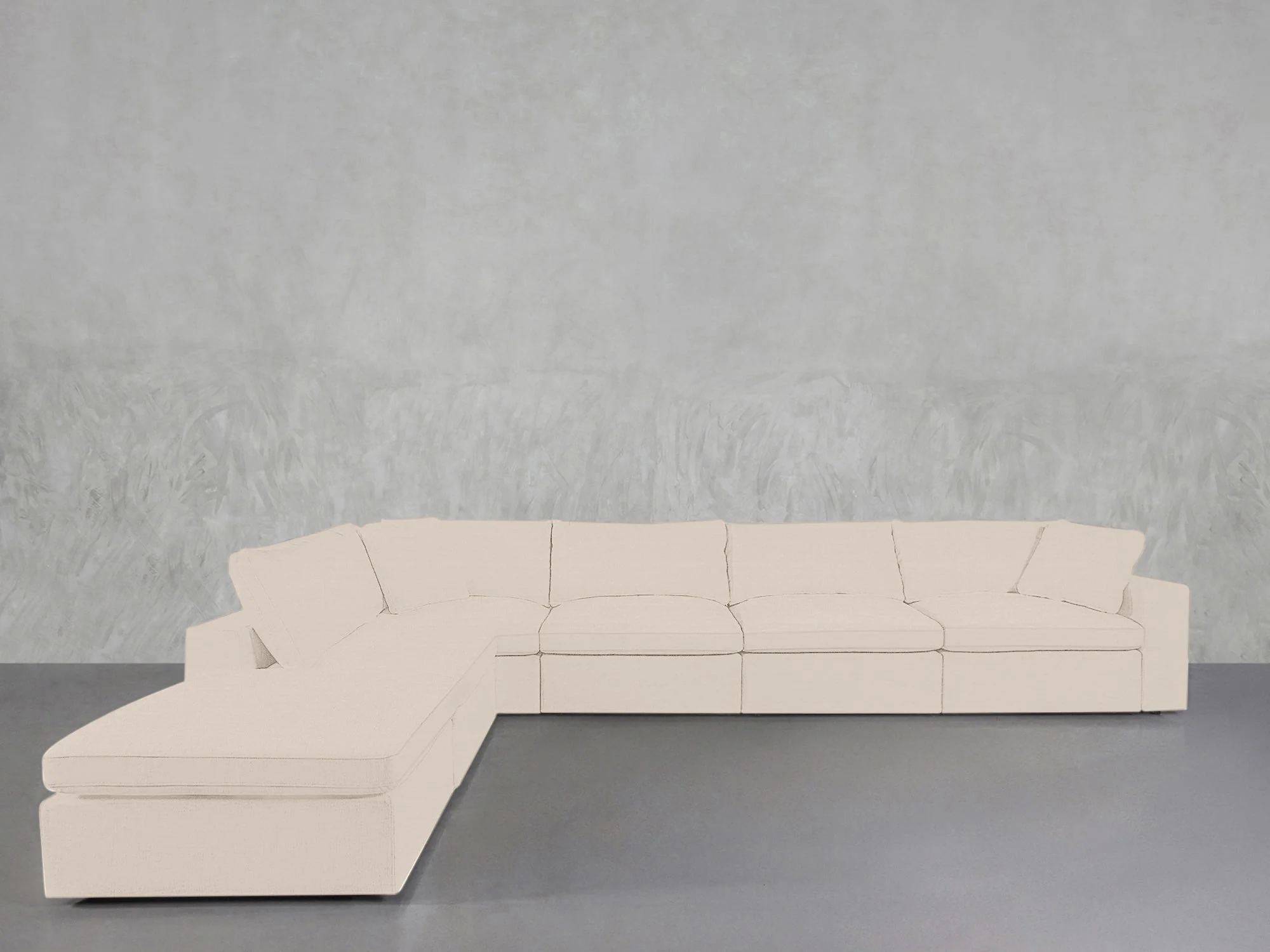 6-Seat Modular Corner Lounger Sectional - Image 117