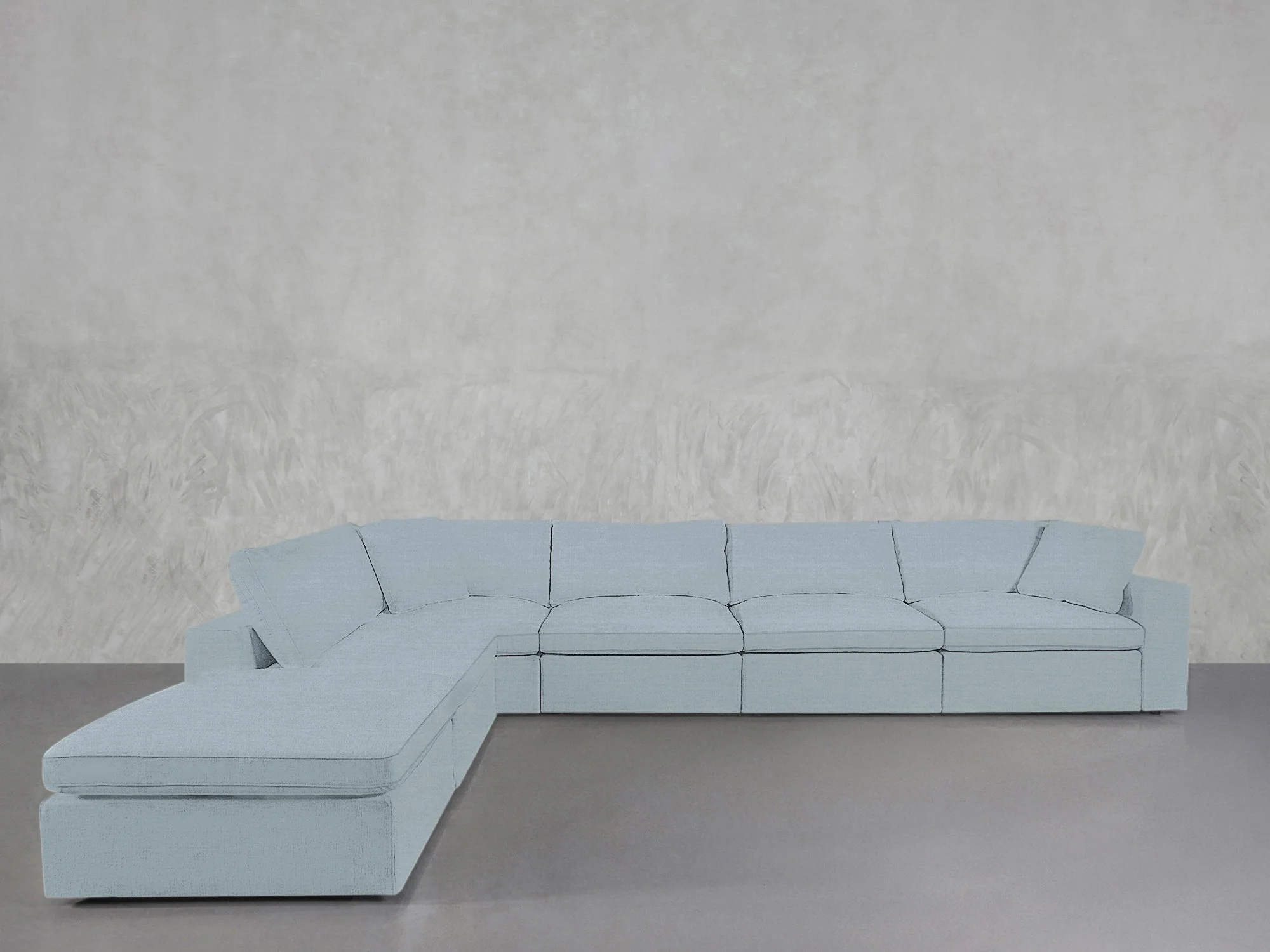 6-Seat Modular Corner Lounger Sectional - Image 227