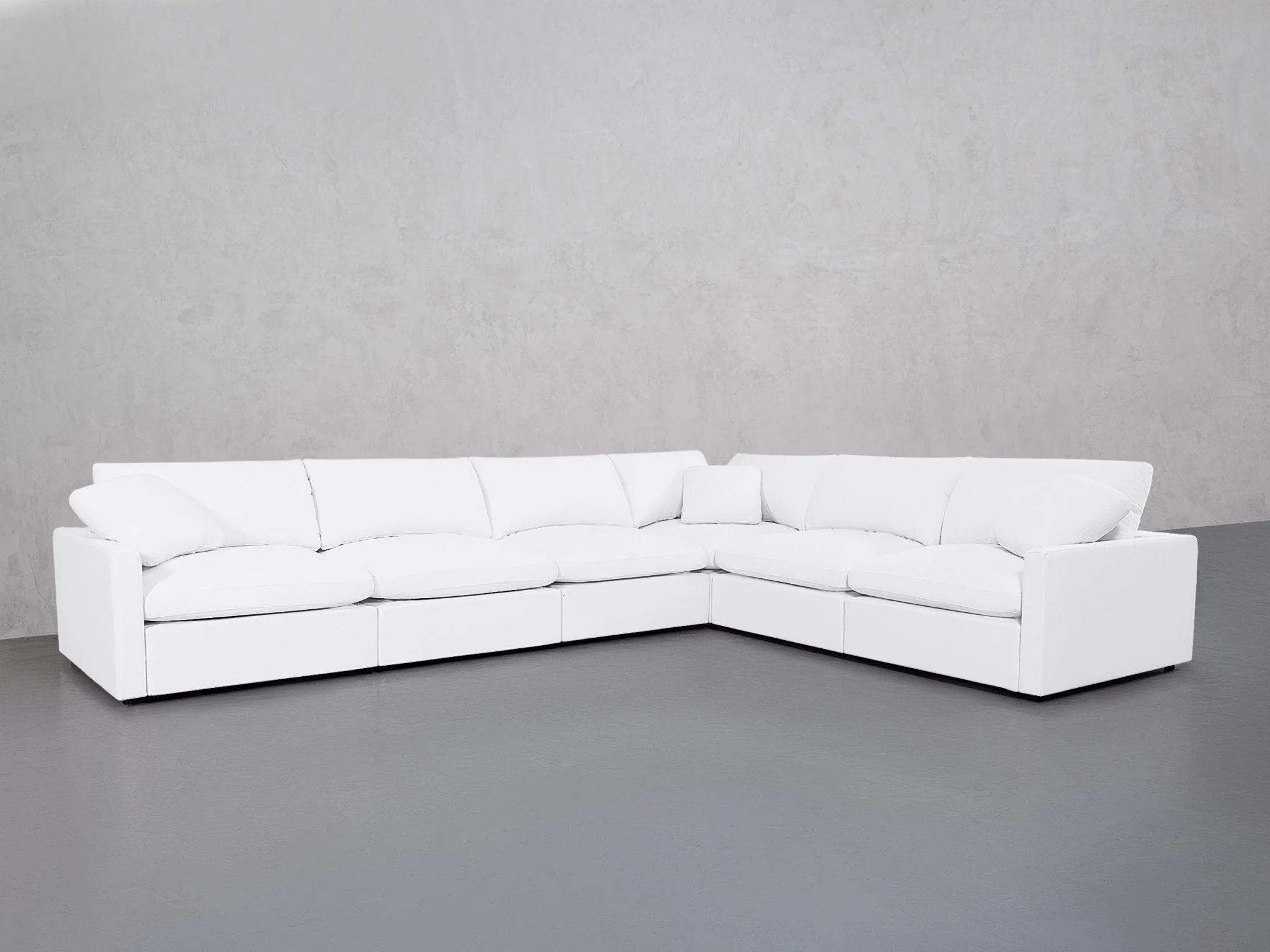 6-Seat Modular Corner Right Sectional (Thin Arms) - Image 2