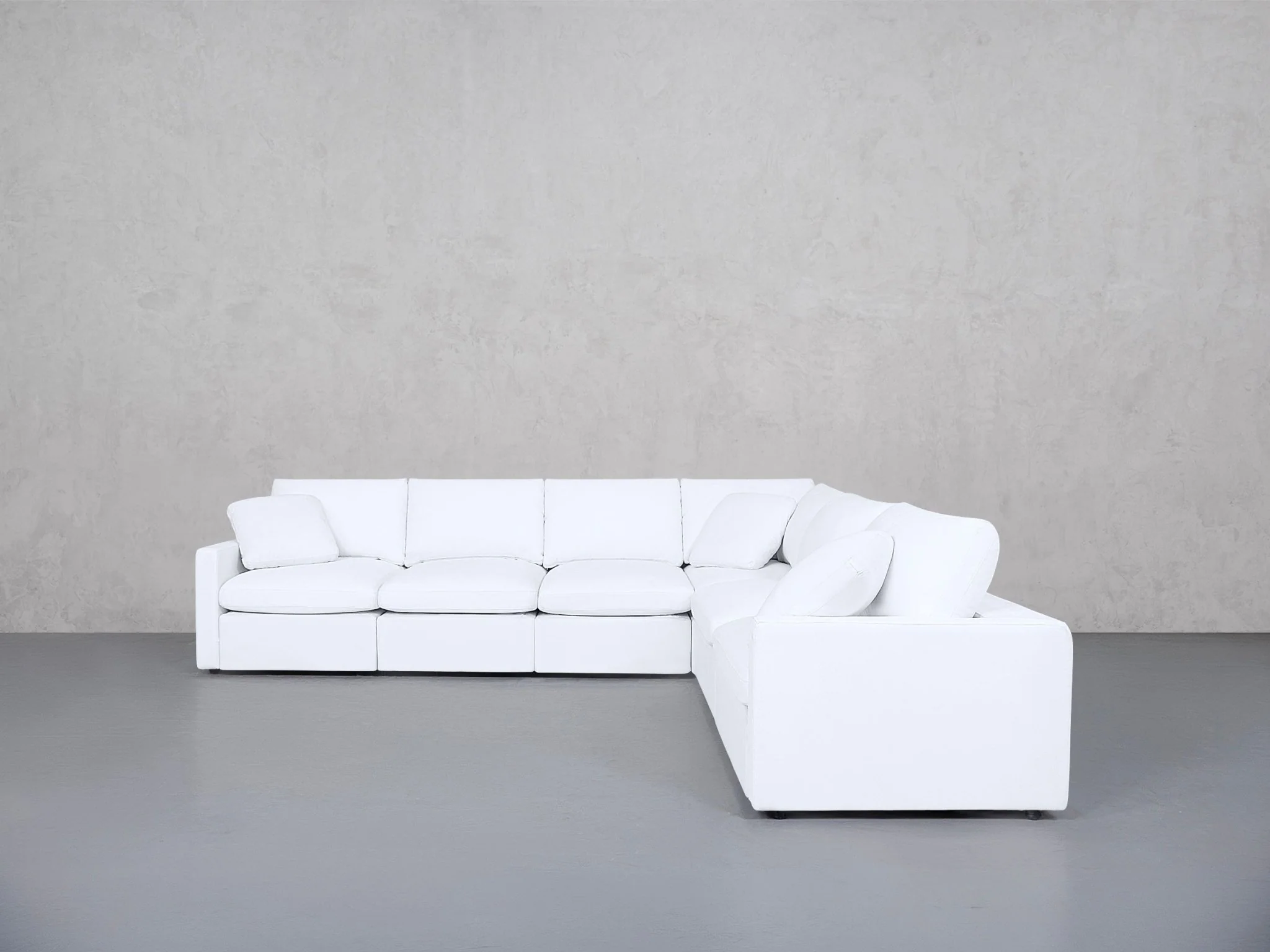 6-Seat Modular Corner Right Sectional (Thin Arms) - Image 3
