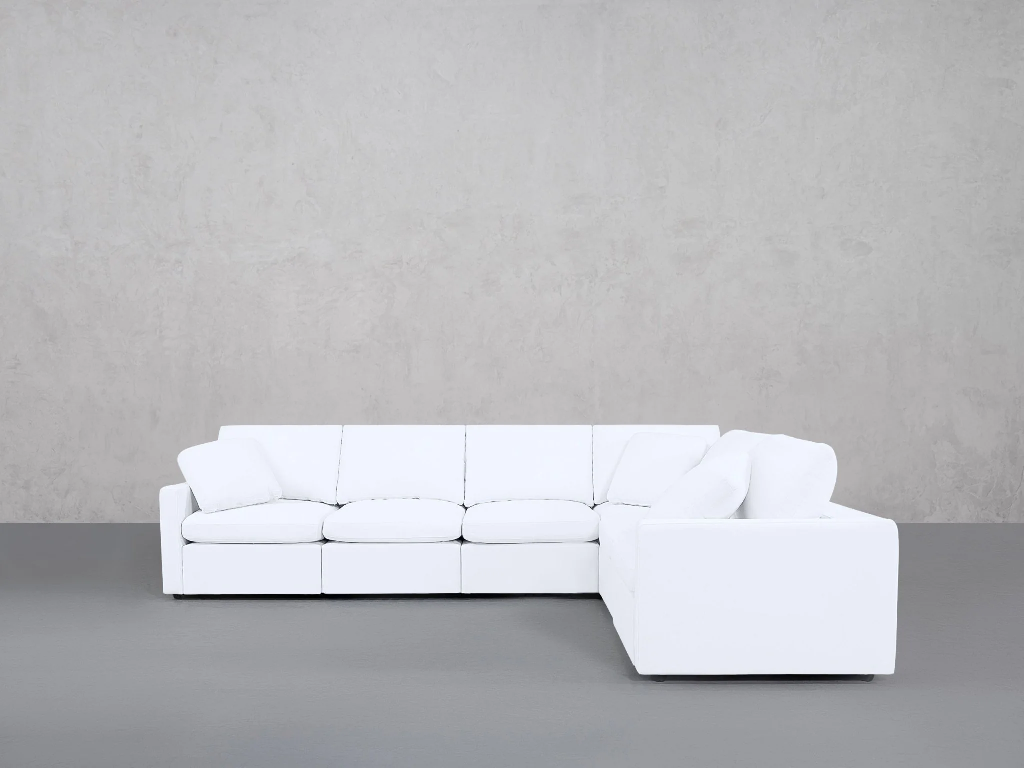6-Seat Modular Corner Right Sectional (Thin Arms) - Image 4