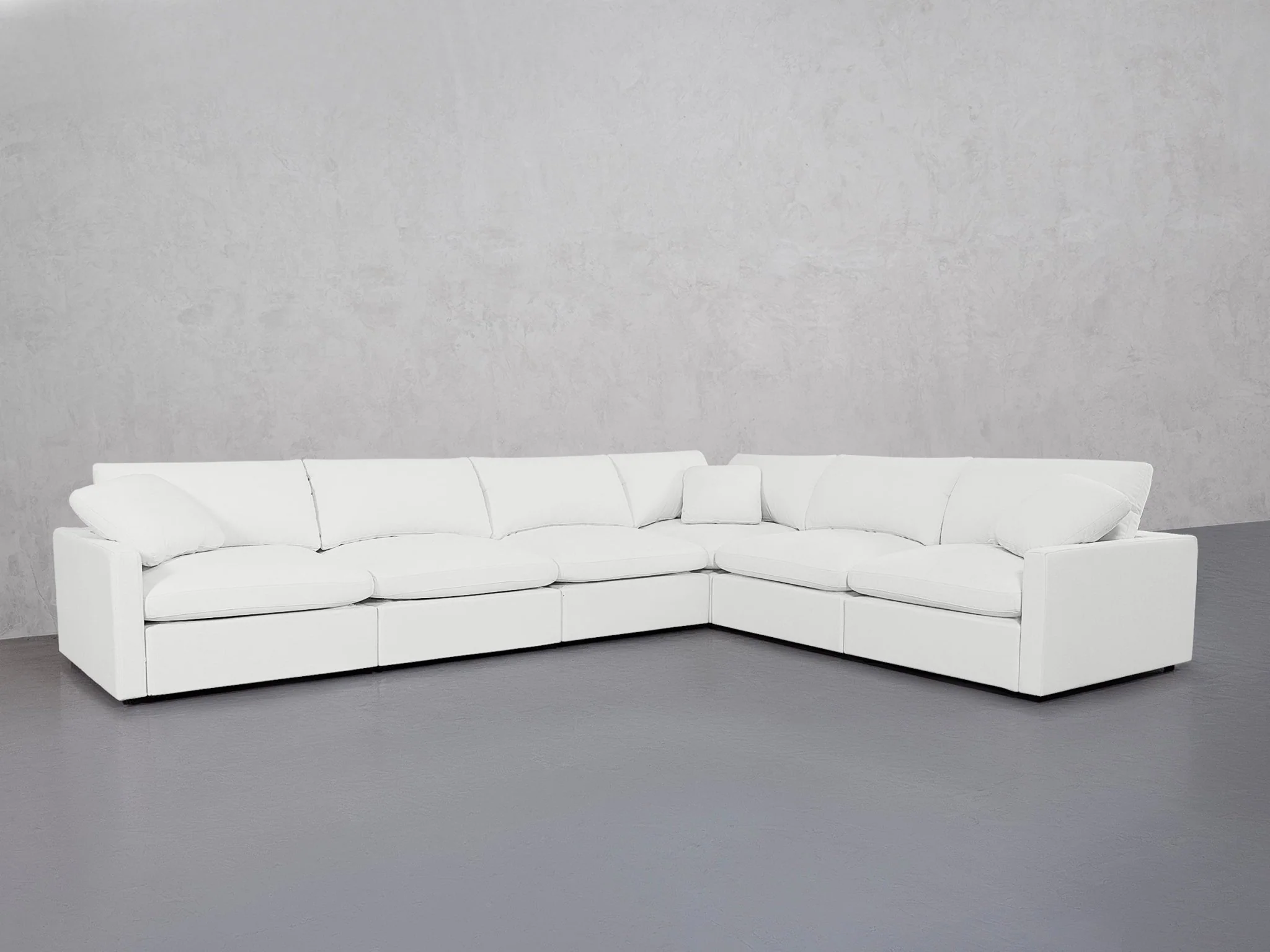 6-Seat Modular Corner Right Sectional (Thin Arms) - Image 9
