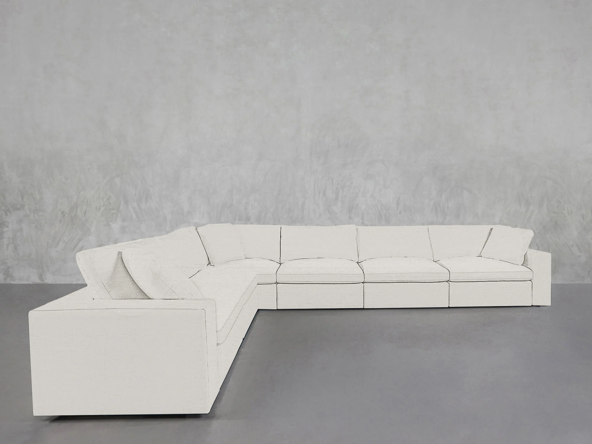 6-Seat Modular Corner Sectional - Image 194