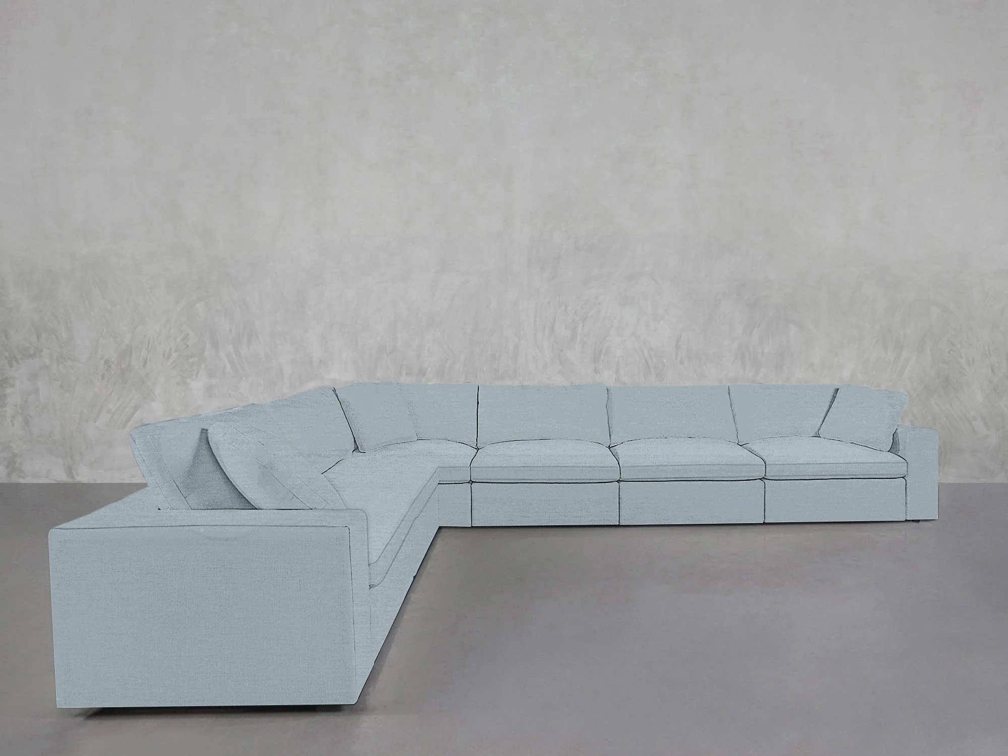 6-Seat Modular Corner Sectional - Image 225