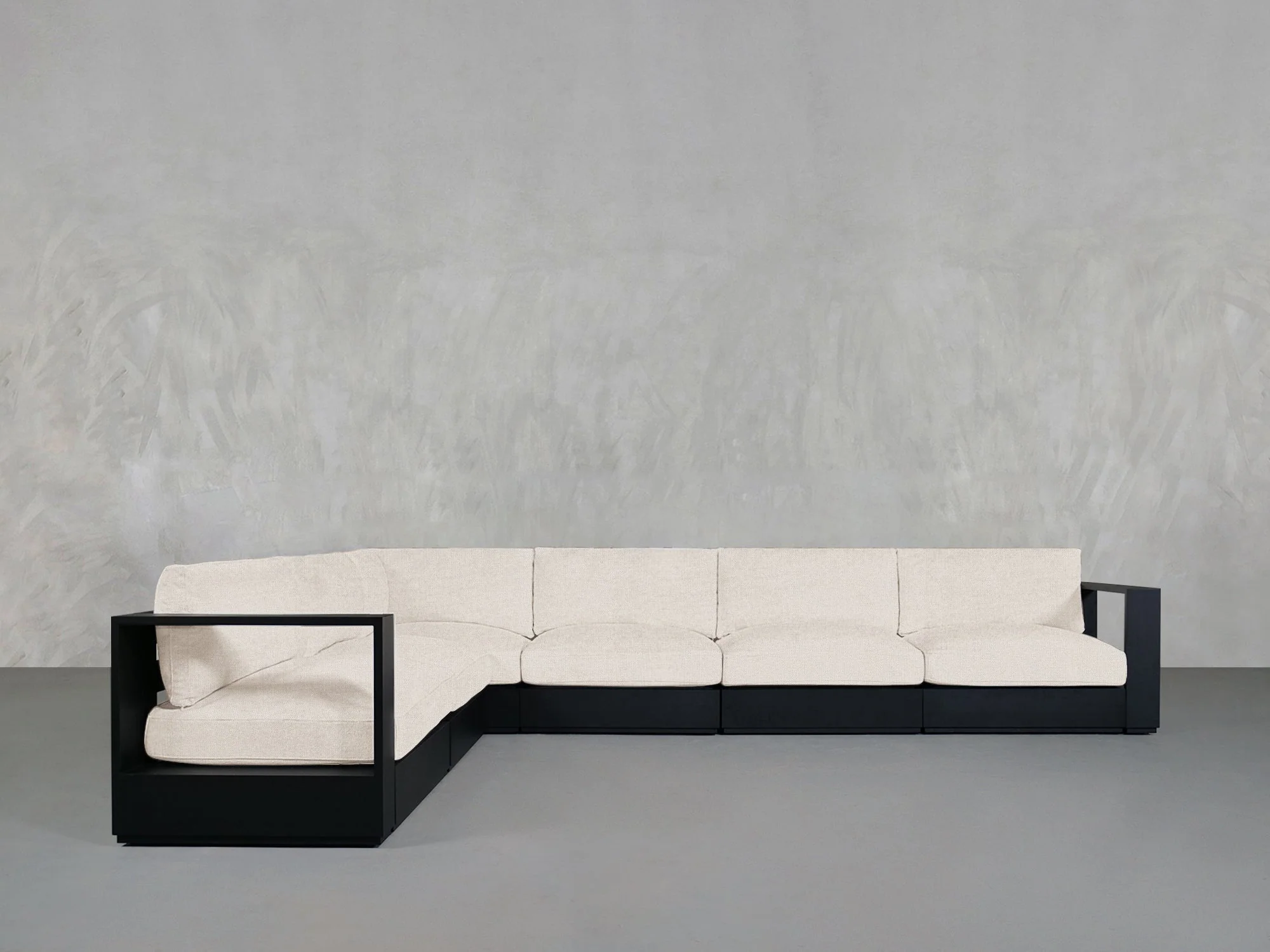 6-Seat Modular Corner Sectional Aluminum Outdoor - Image 12