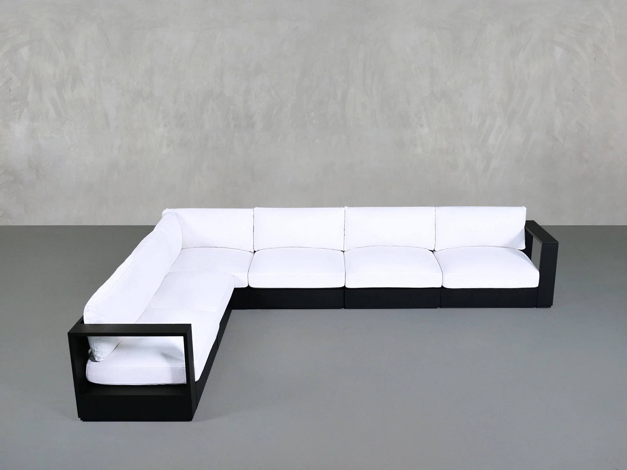 6-Seat Modular Corner Sectional Aluminum Outdoor - Image 2