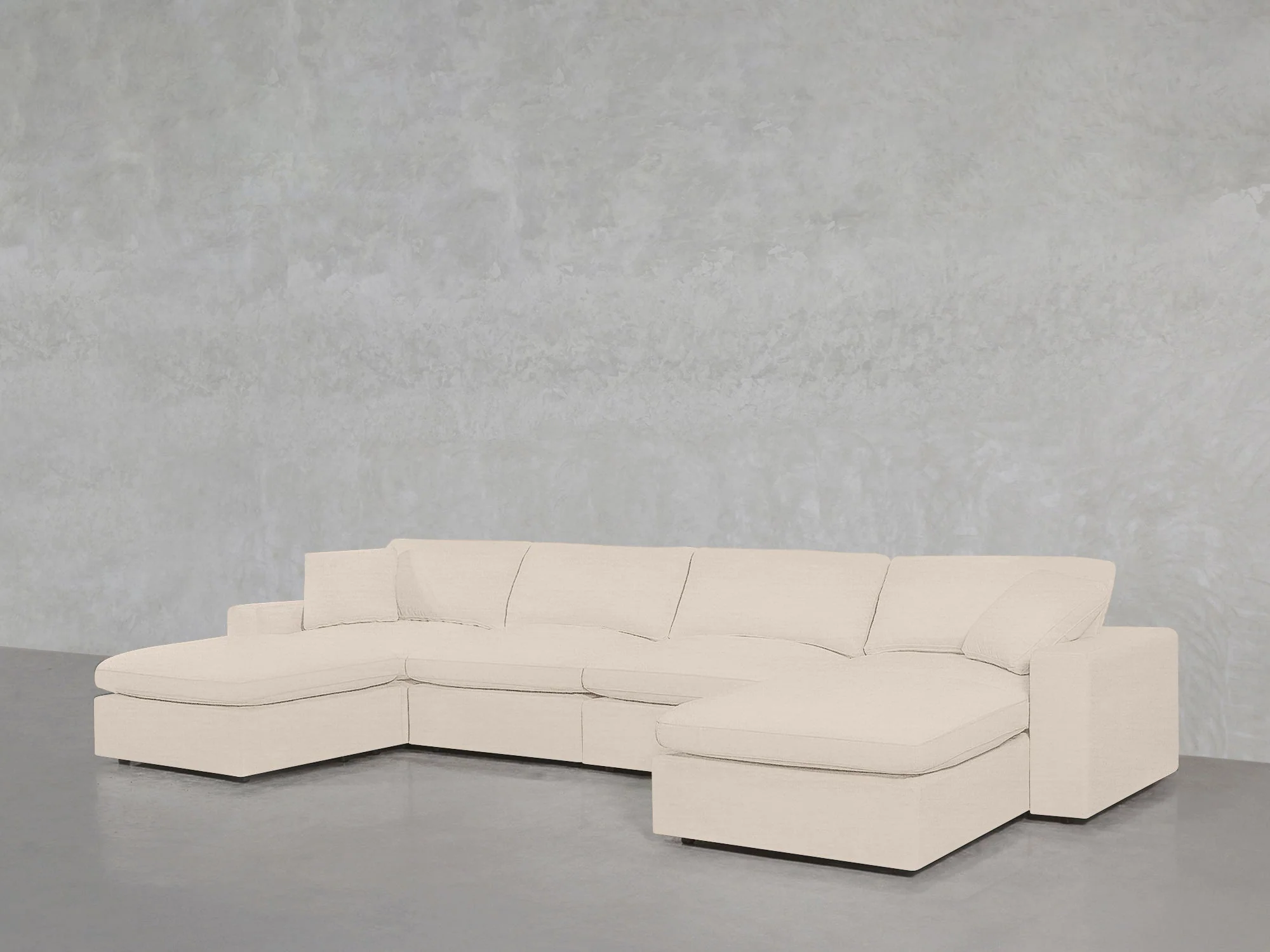 6-Seat Modular Double Chaise Sectional - Image 116