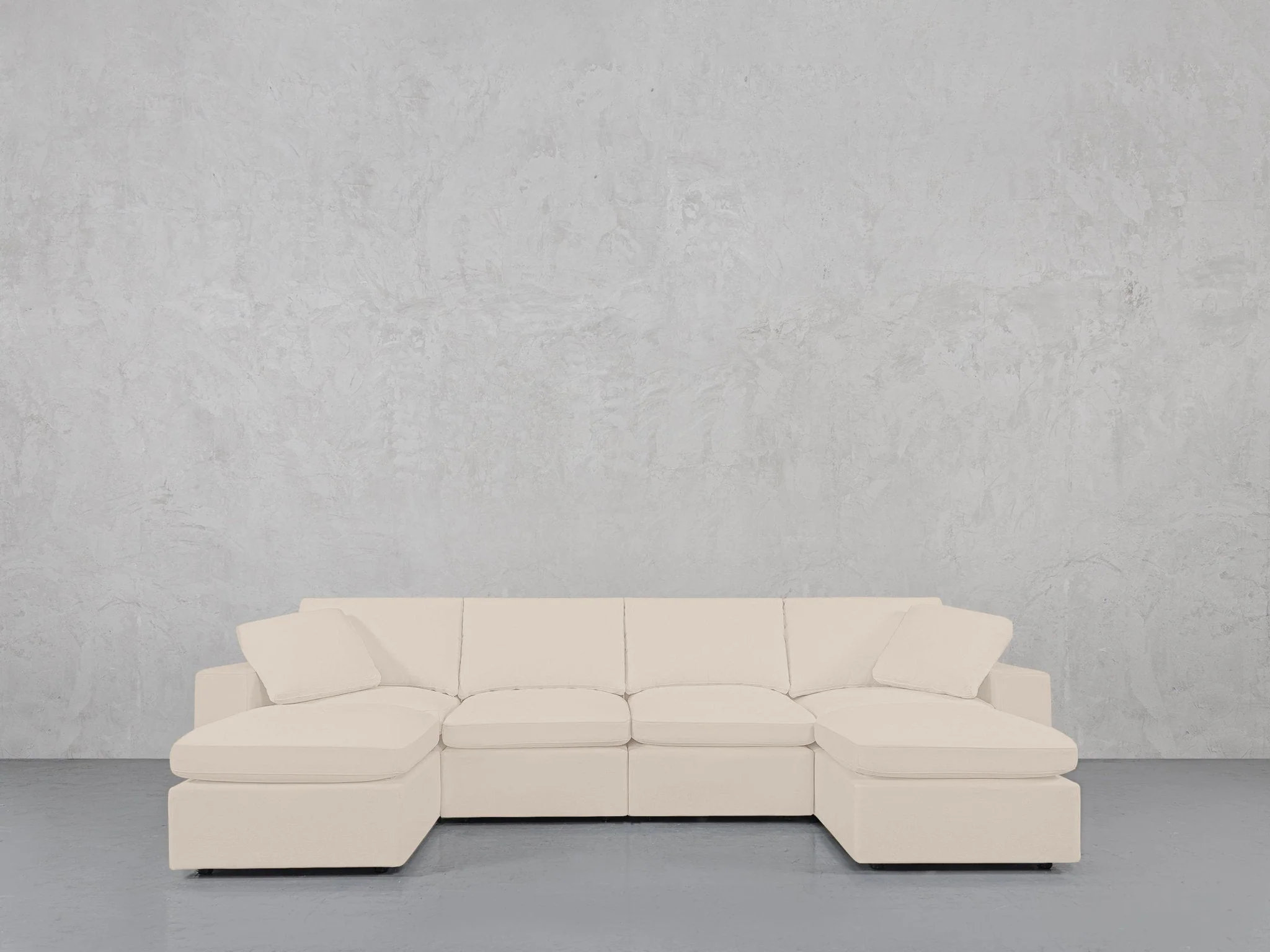 6-Seat Modular Double Chaise Sectional - Image 117