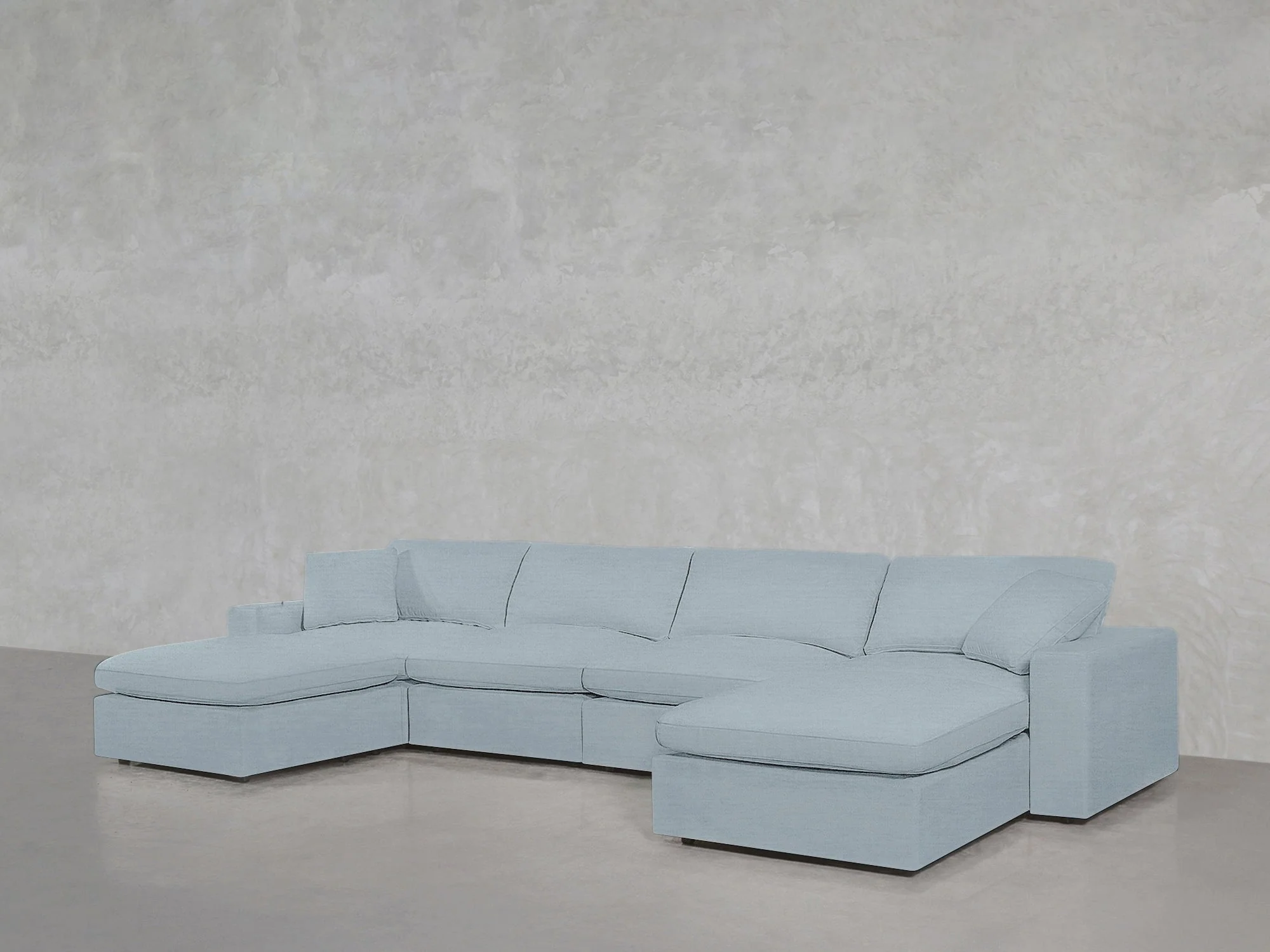 6-Seat Modular Double Chaise Sectional - Image 226