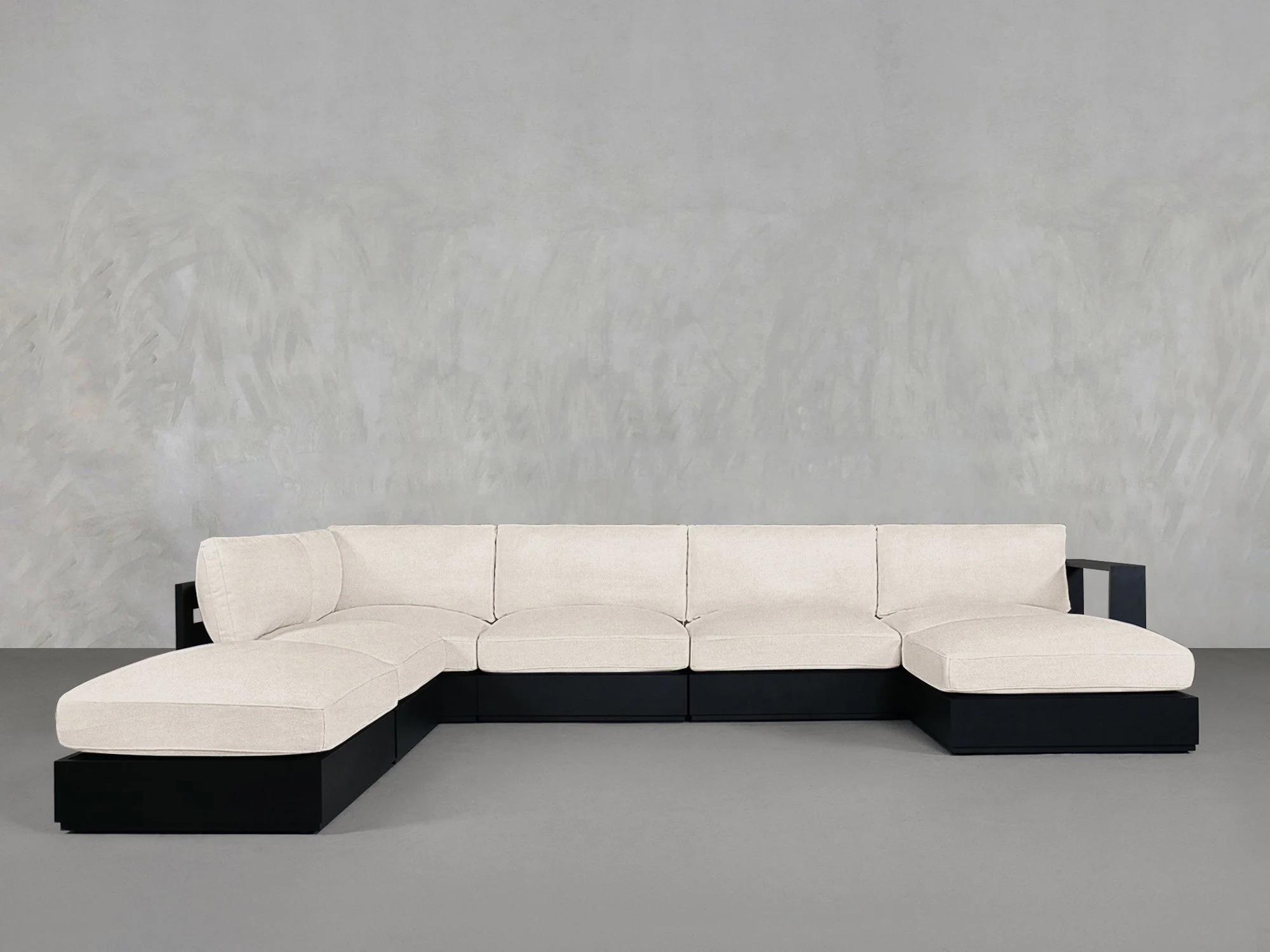 7-Seat Modular Chaise Corner Lounger Sectional Aluminum Outdoor - Image 9