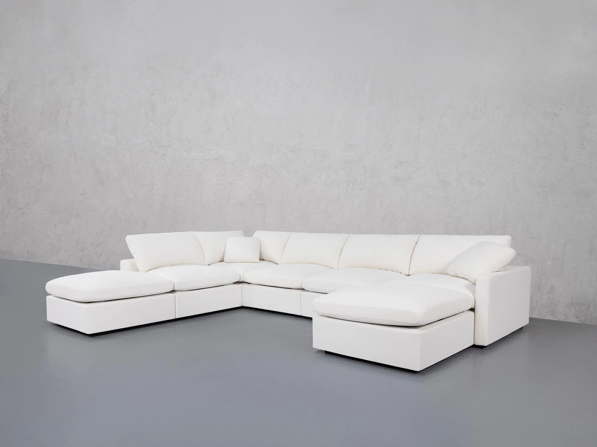 7-Seat Modular Chaise Corner Lounger Sectional (Thin Arm) - Image 140