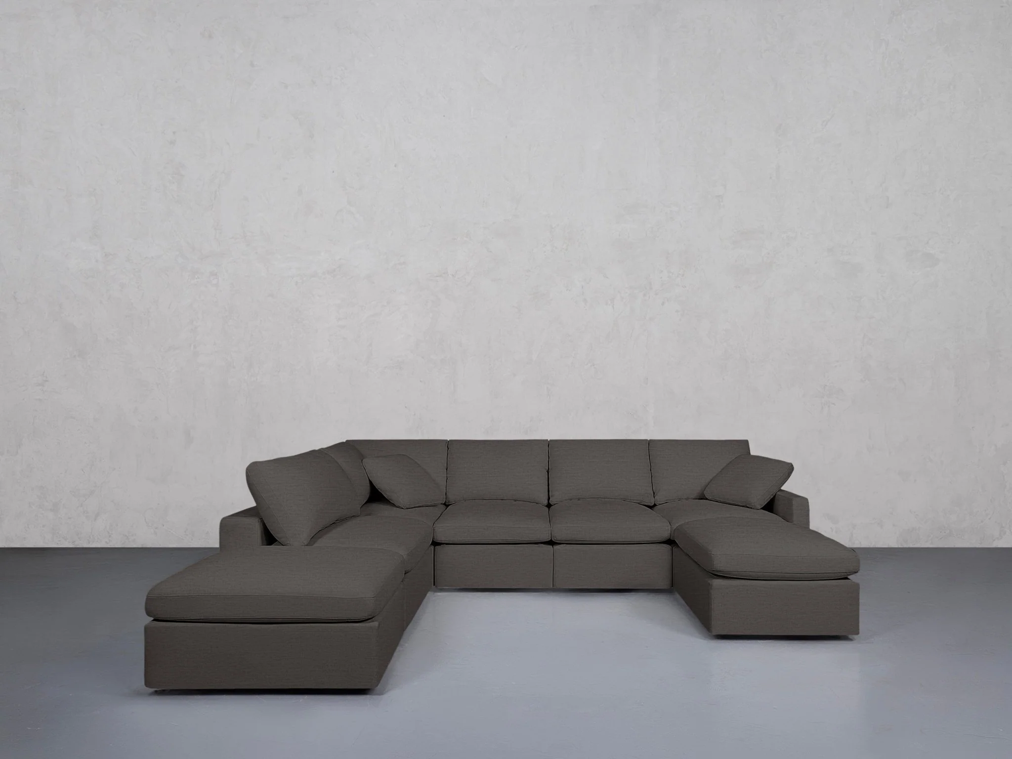 7-Seat Modular Chaise Corner Lounger Sectional (Thin Arm) - Image 153