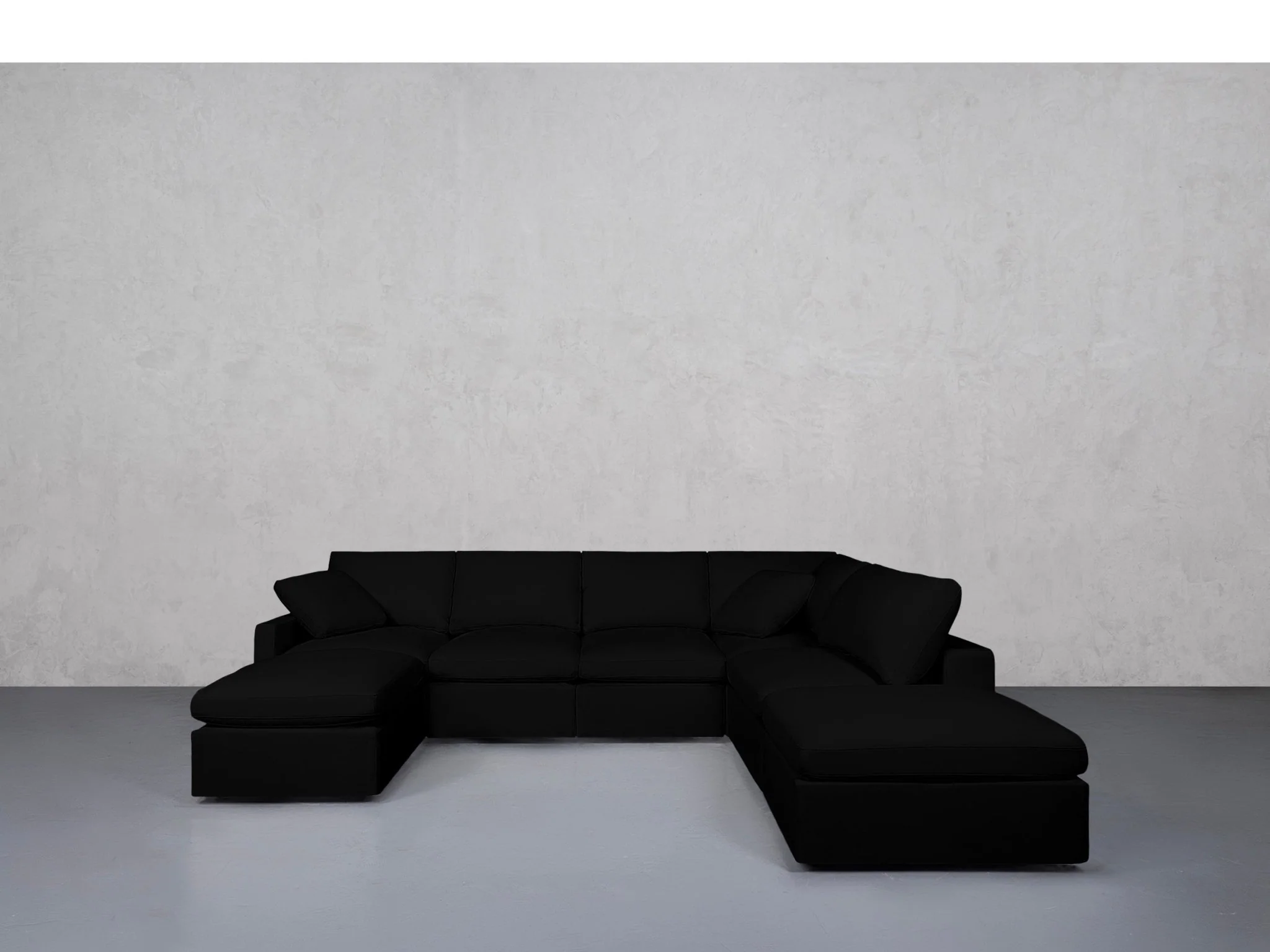 7-Seat Modular Chaise Corner Right Sectional (Thin Arms) - Image 116