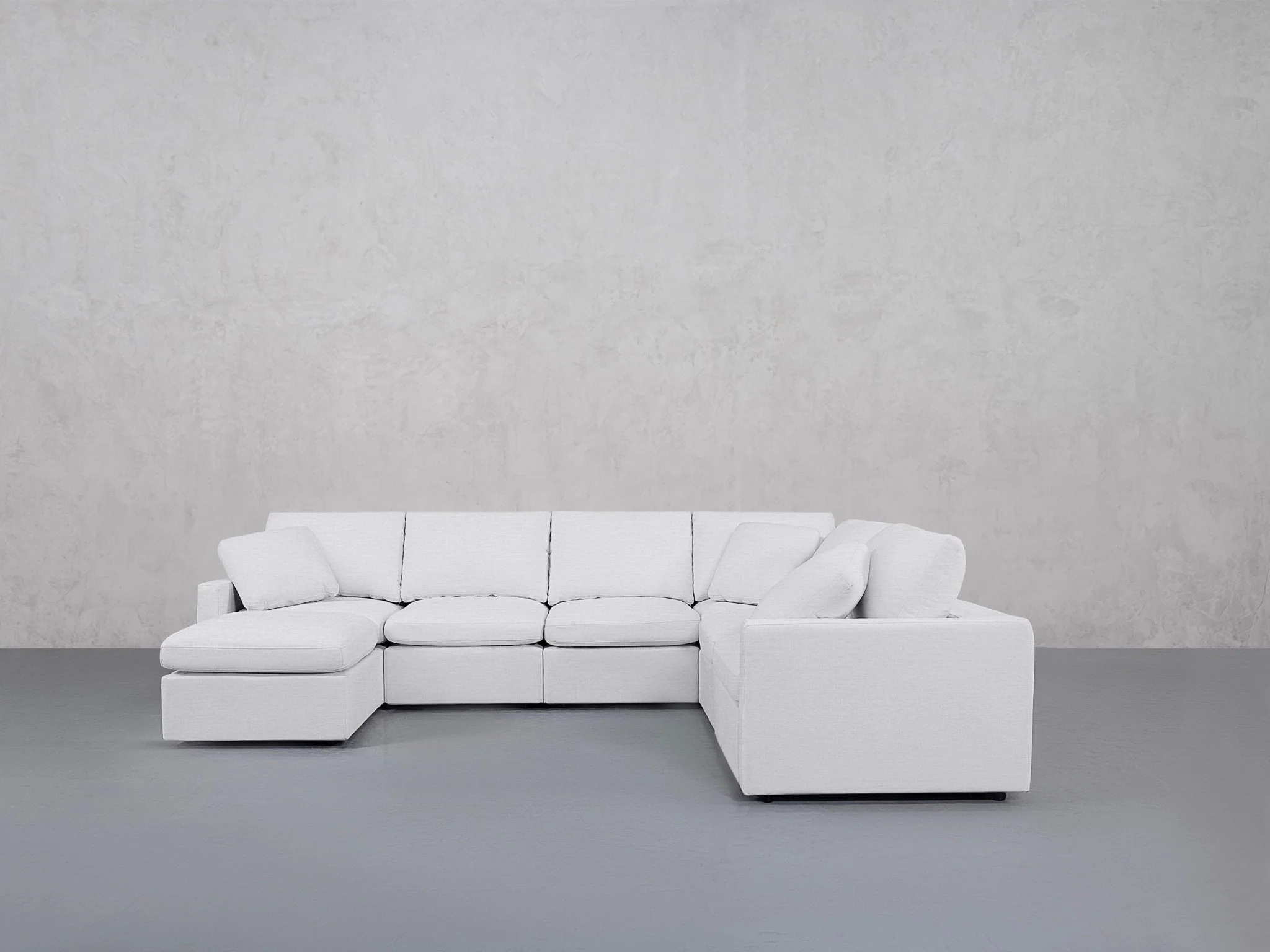 7-Seat Modular Chaise Corner Right Sectional (Thin Arms) - Image 24