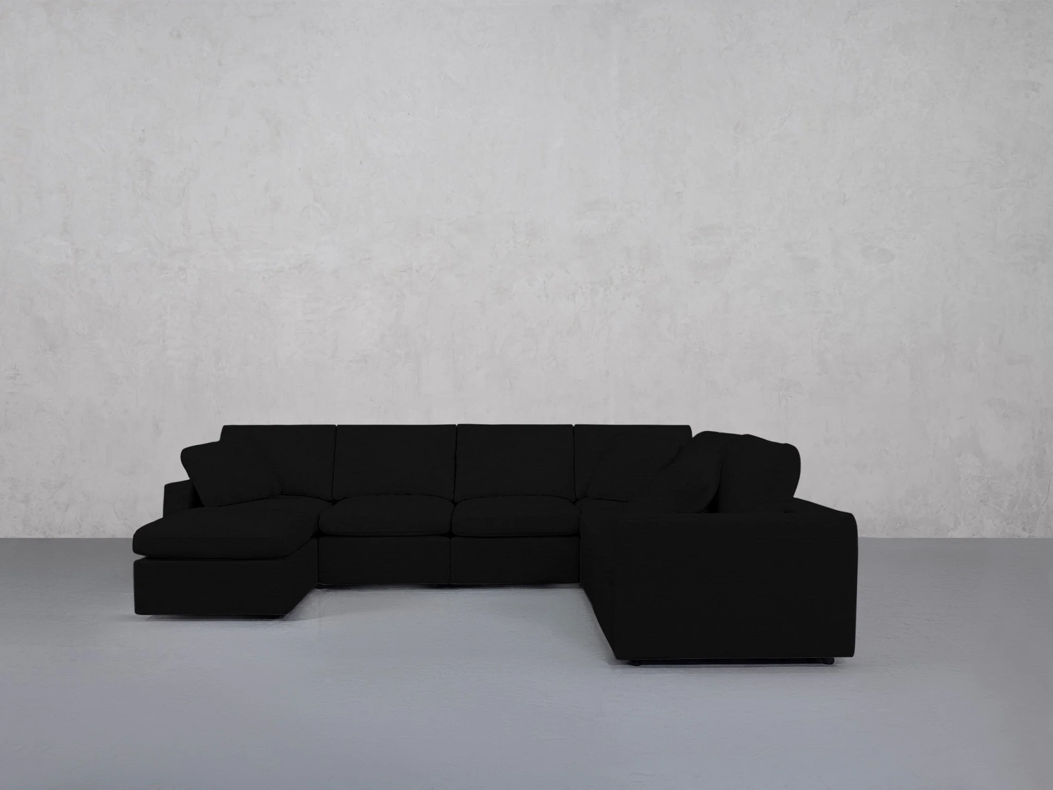 7-Seat Modular Chaise Corner Right Sectional (Thin Arms) - Image 38