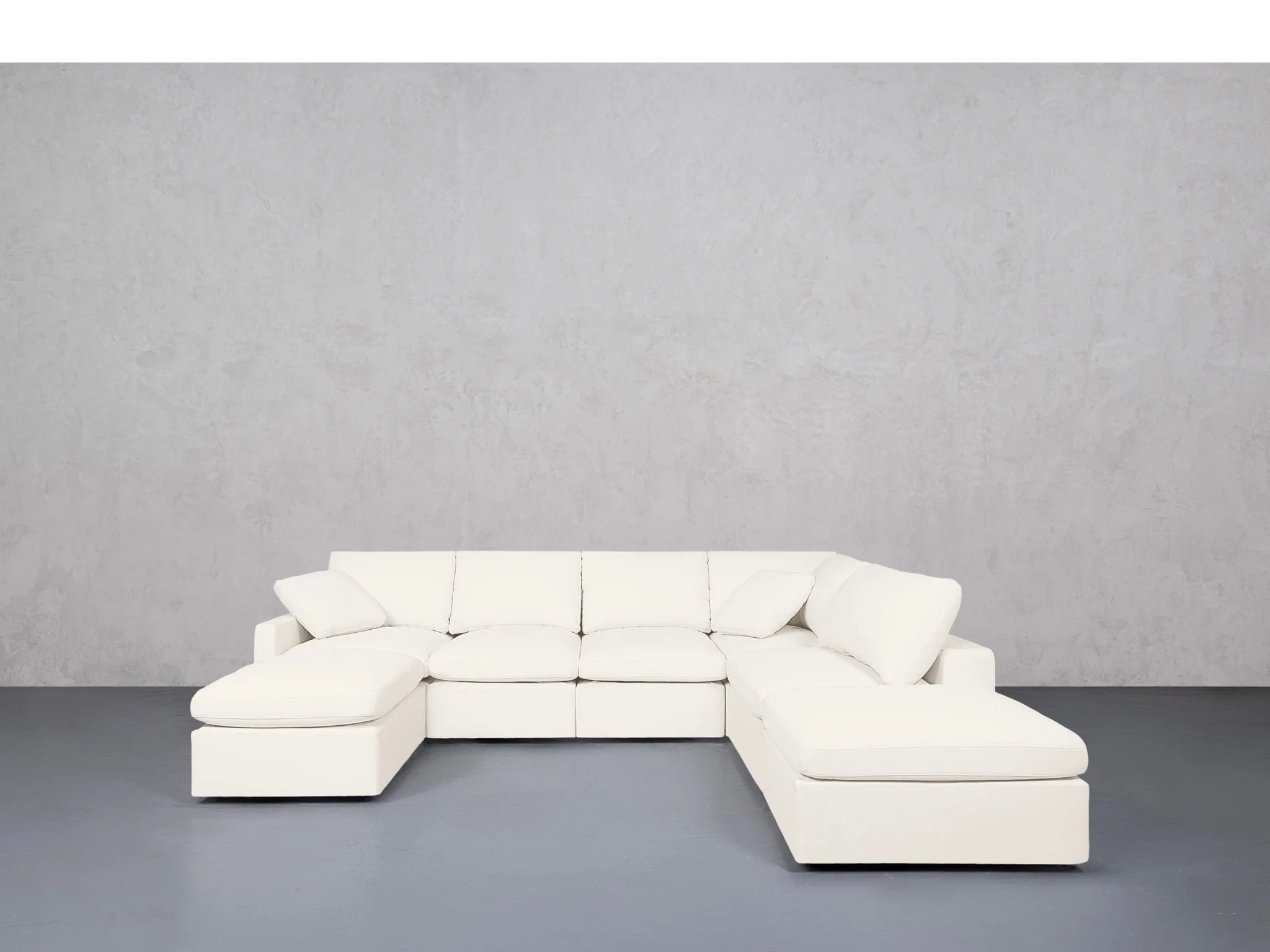 7-Seat Modular Chaise Corner Right Sectional (Thin Arms) - Image 46