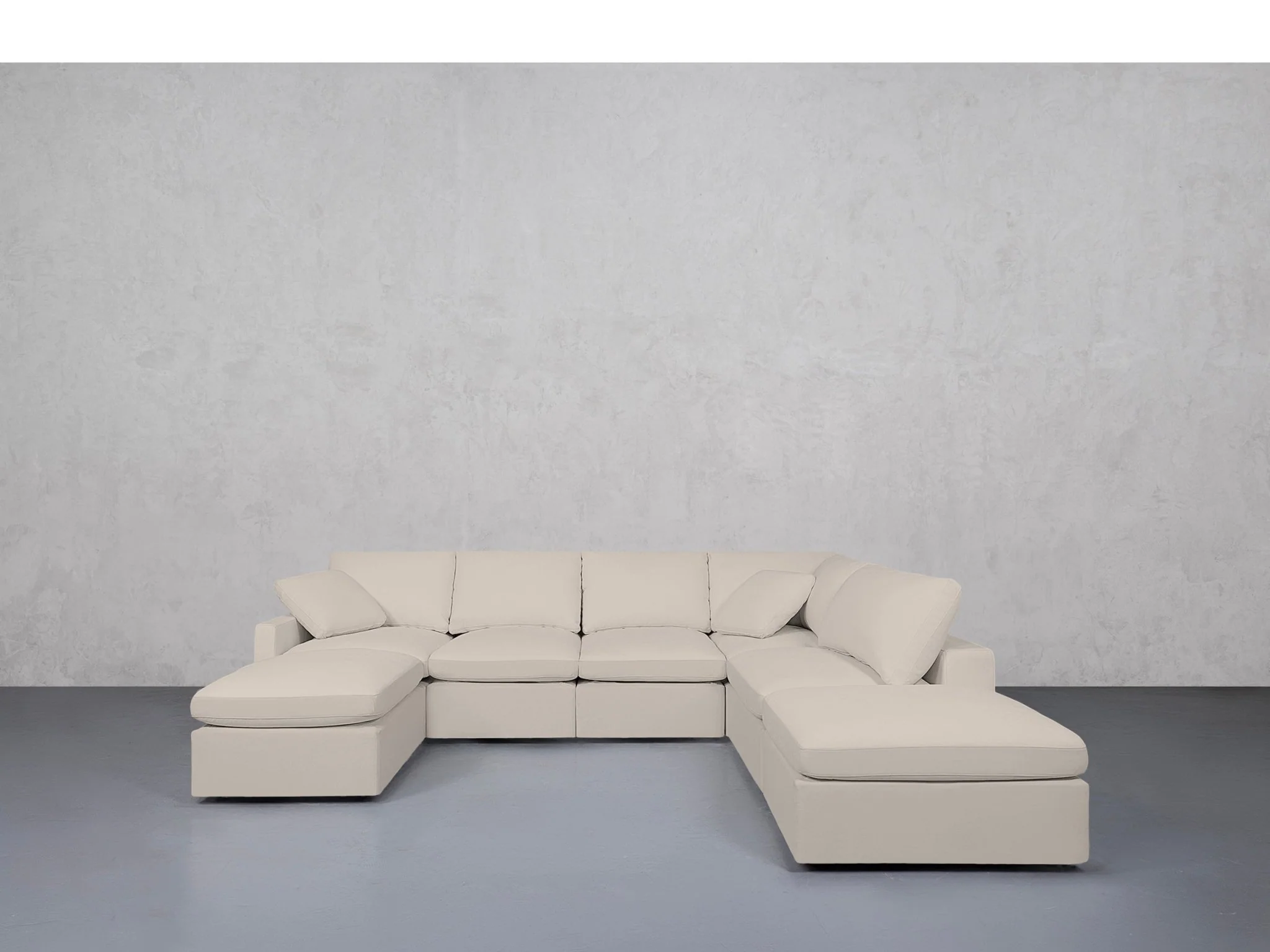 7-Seat Modular Chaise Corner Right Sectional (Thin Arms) - Image 53
