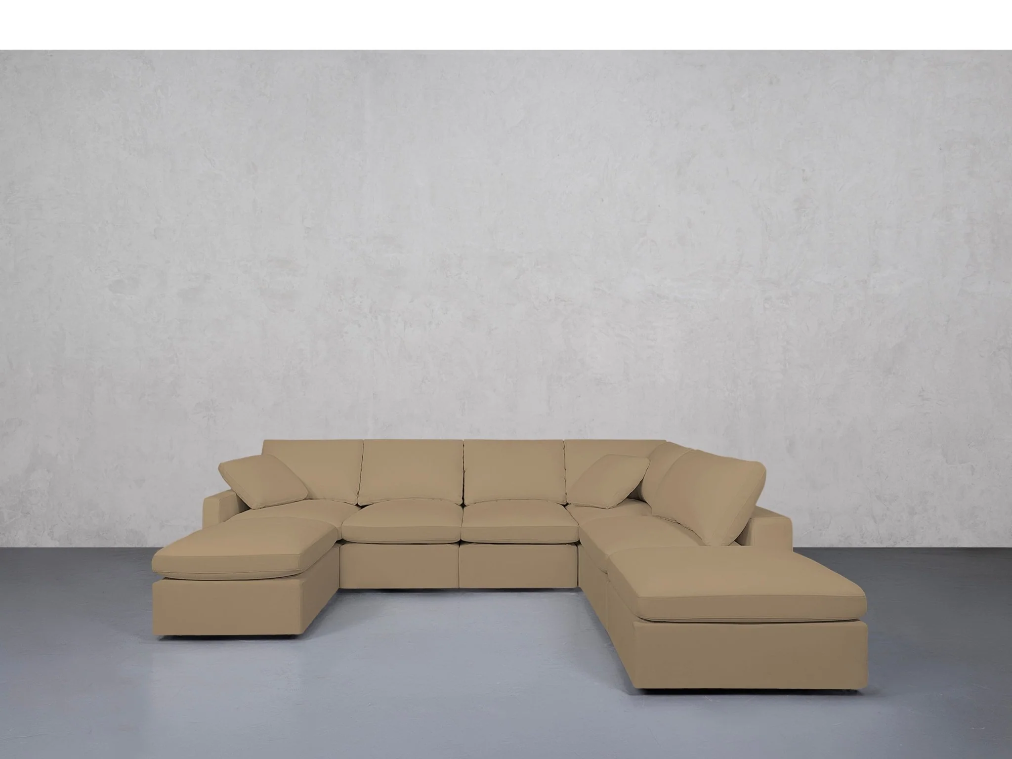 7-Seat Modular Chaise Corner Right Sectional (Thin Arms) - Image 60