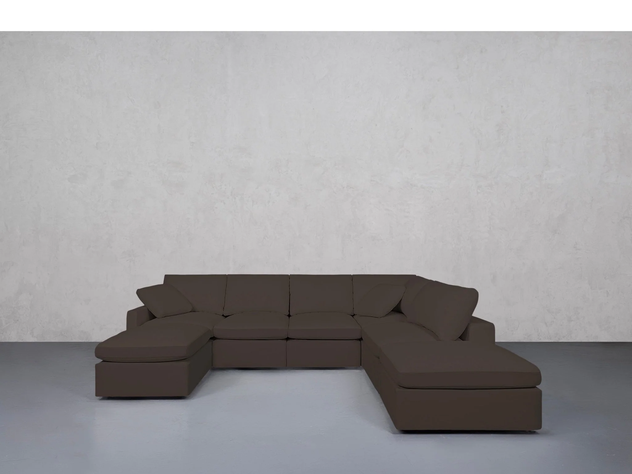 7-Seat Modular Chaise Corner Right Sectional (Thin Arms) - Image 74