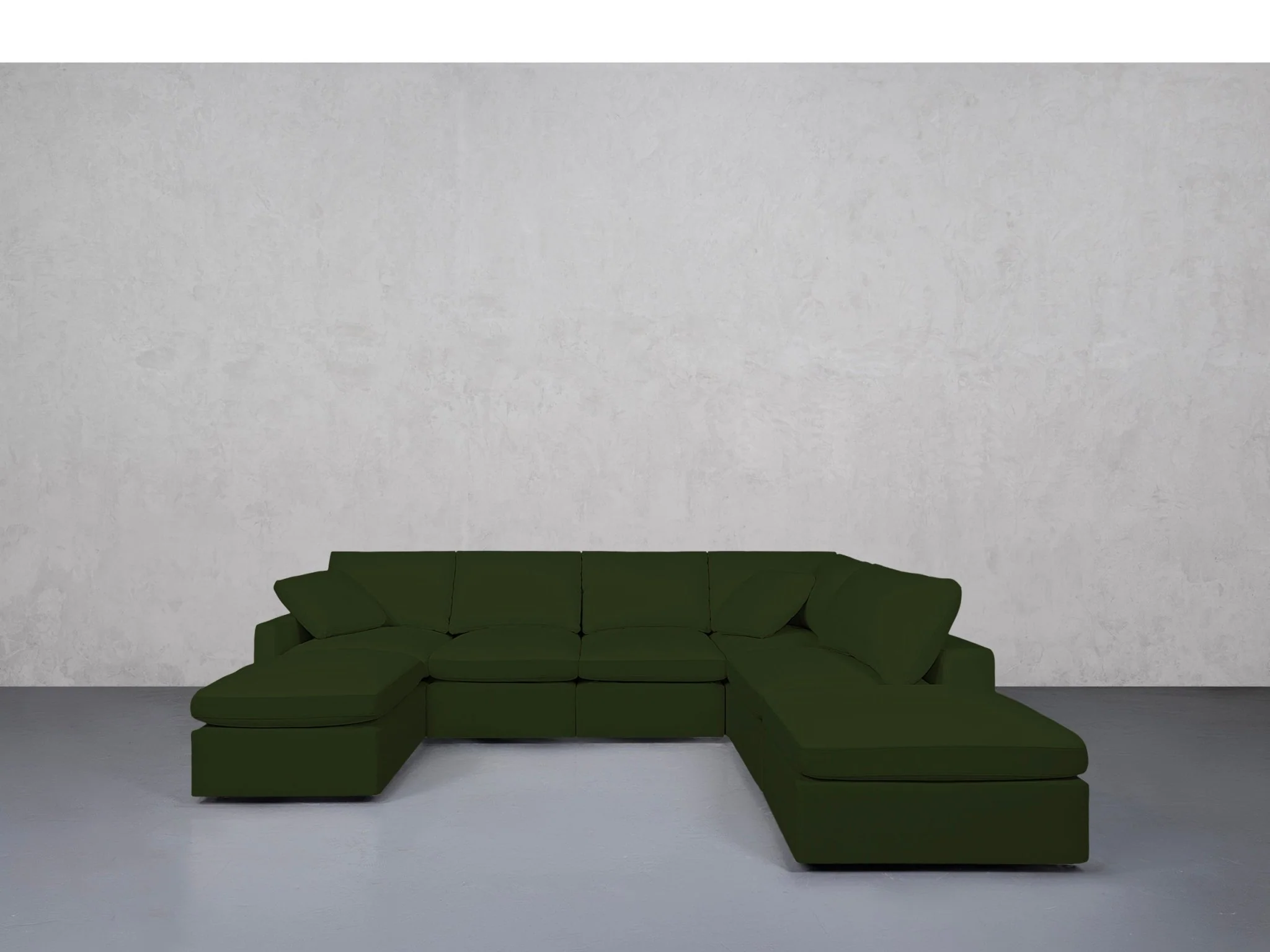 7-Seat Modular Chaise Corner Right Sectional (Thin Arms) - Image 88