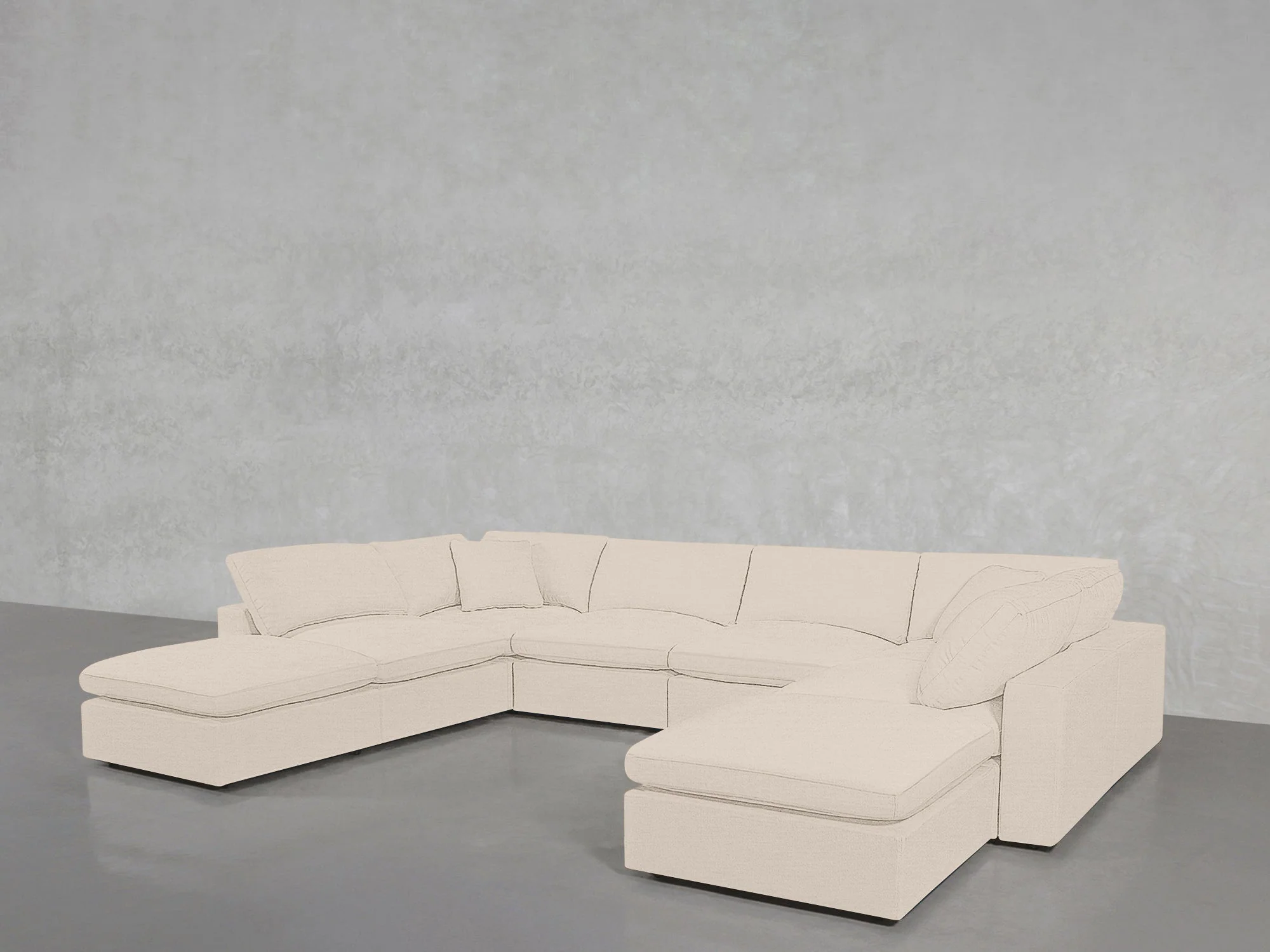 8-Seat Modular Double Lounger U-Sectional - Image 117