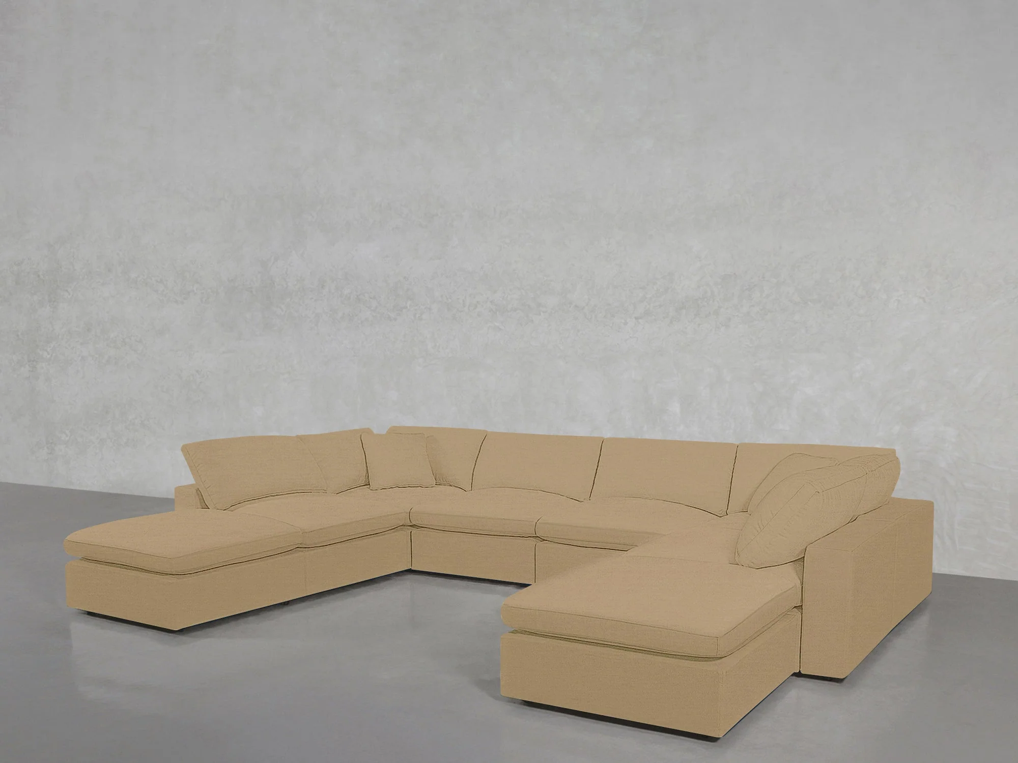 8-Seat Modular Double Lounger U-Sectional - Image 129