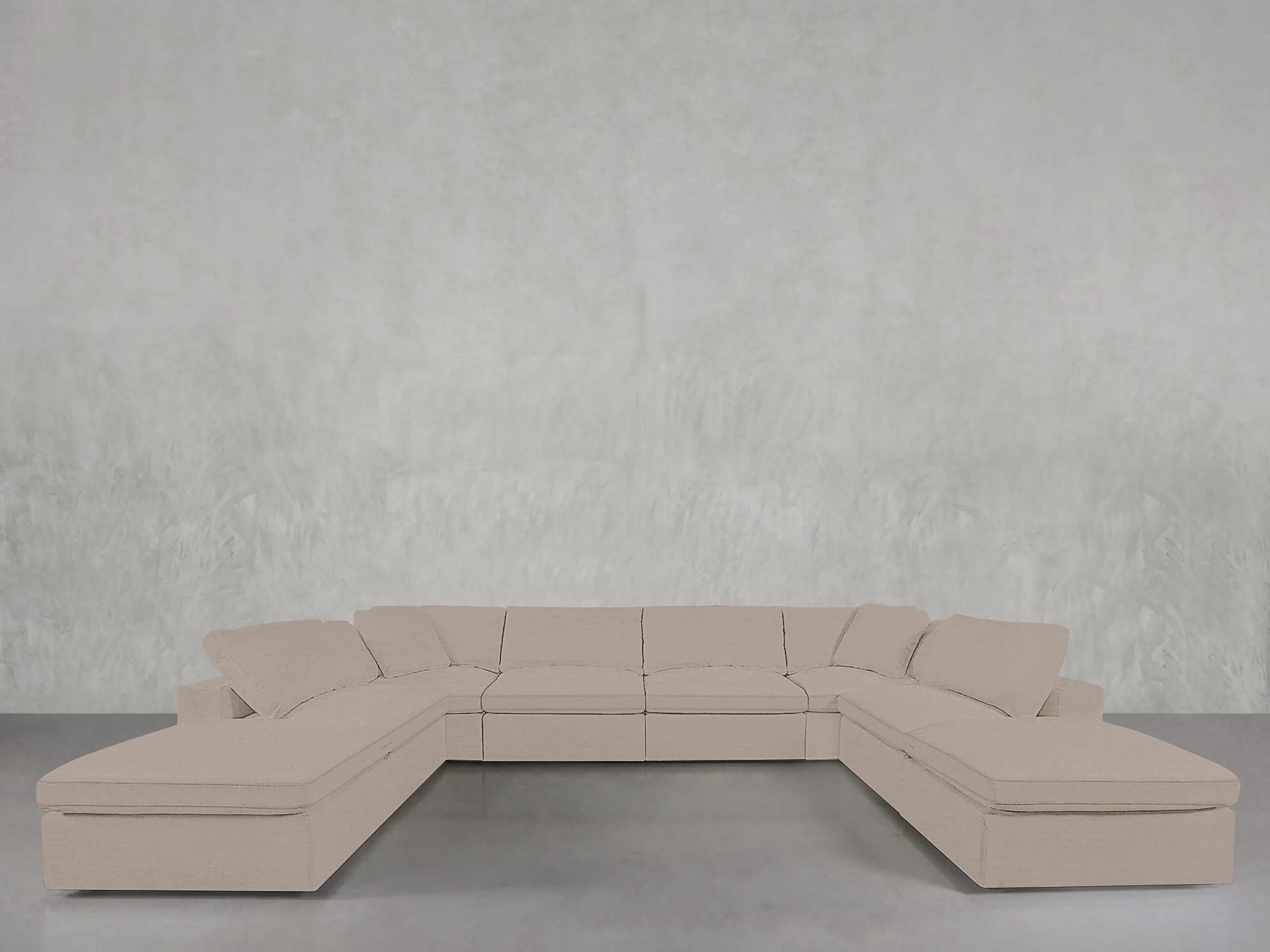 8-Seat Modular Double Lounger U-Sectional - Image 139