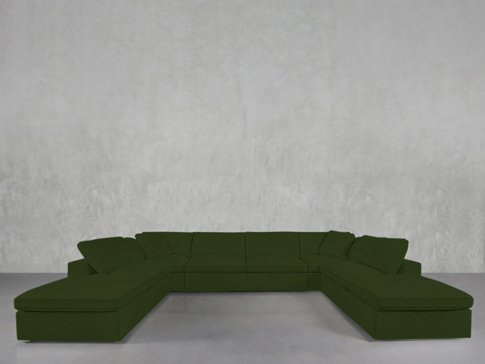 8-Seat Modular Double Lounger U-Sectional - Image 172
