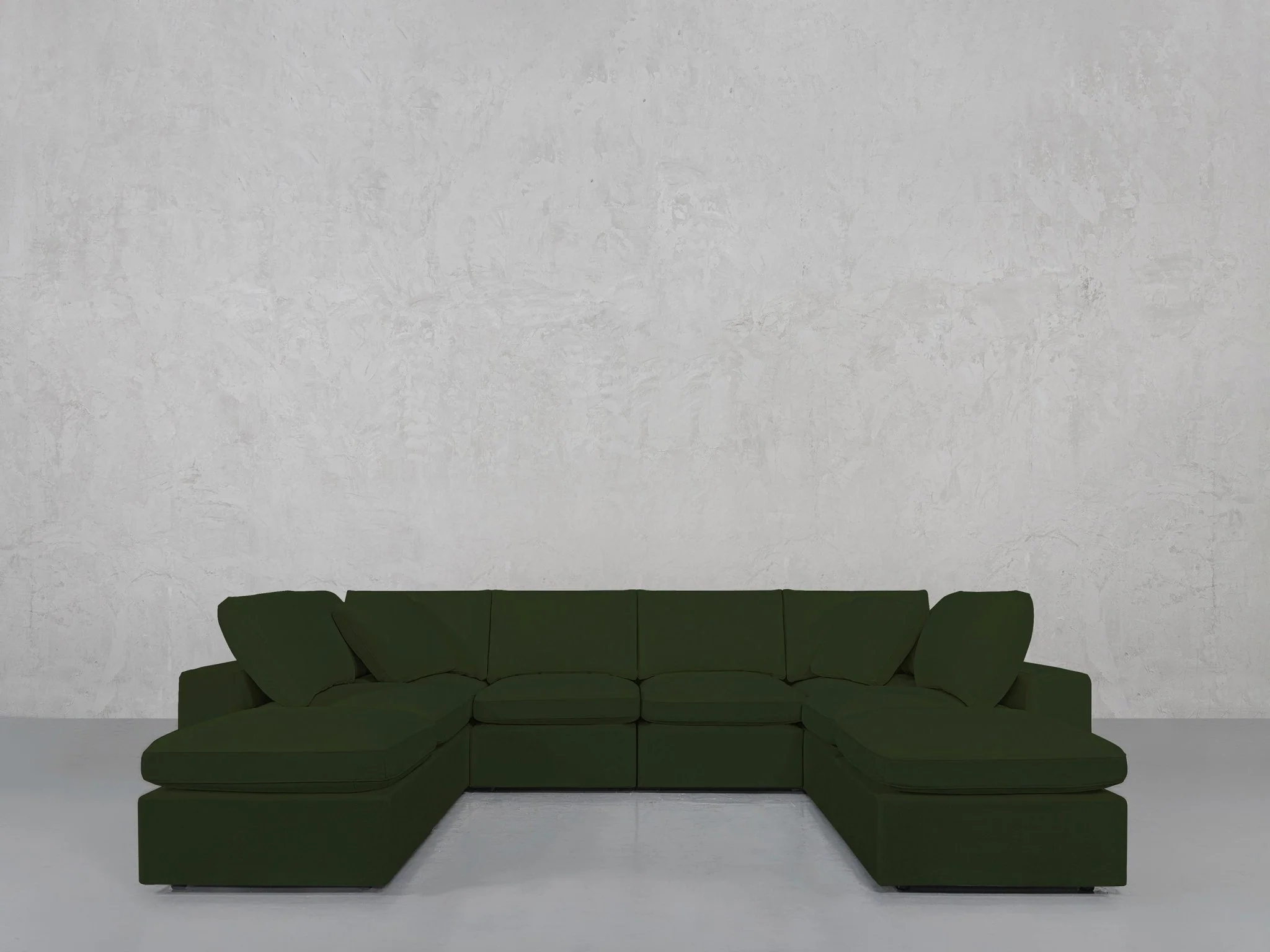 8-Seat Modular Double Lounger U-Sectional - Image 175