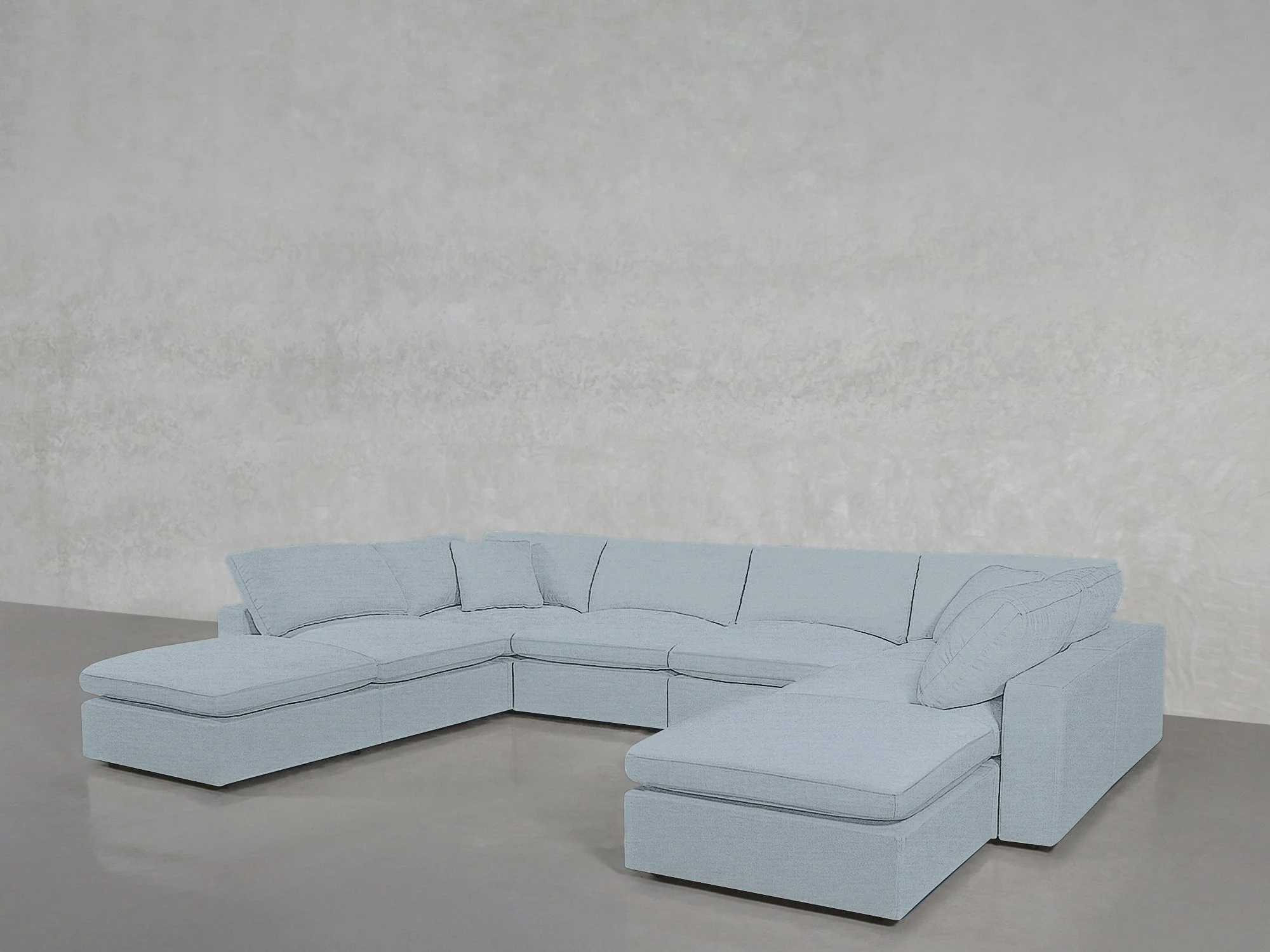 8-Seat Modular Double Lounger U-Sectional - Image 228