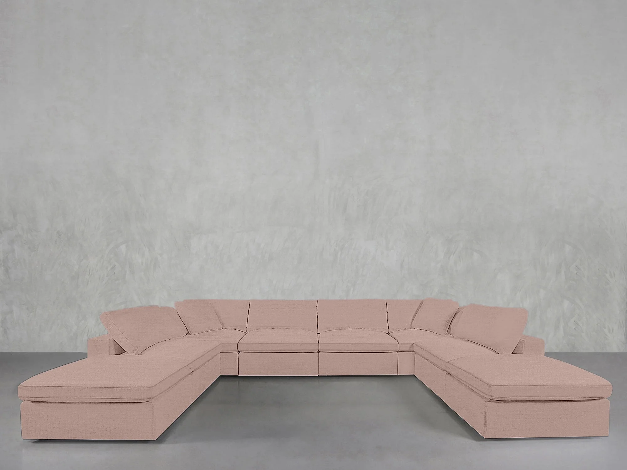 8-Seat Modular Double Lounger U-Sectional - Image 238