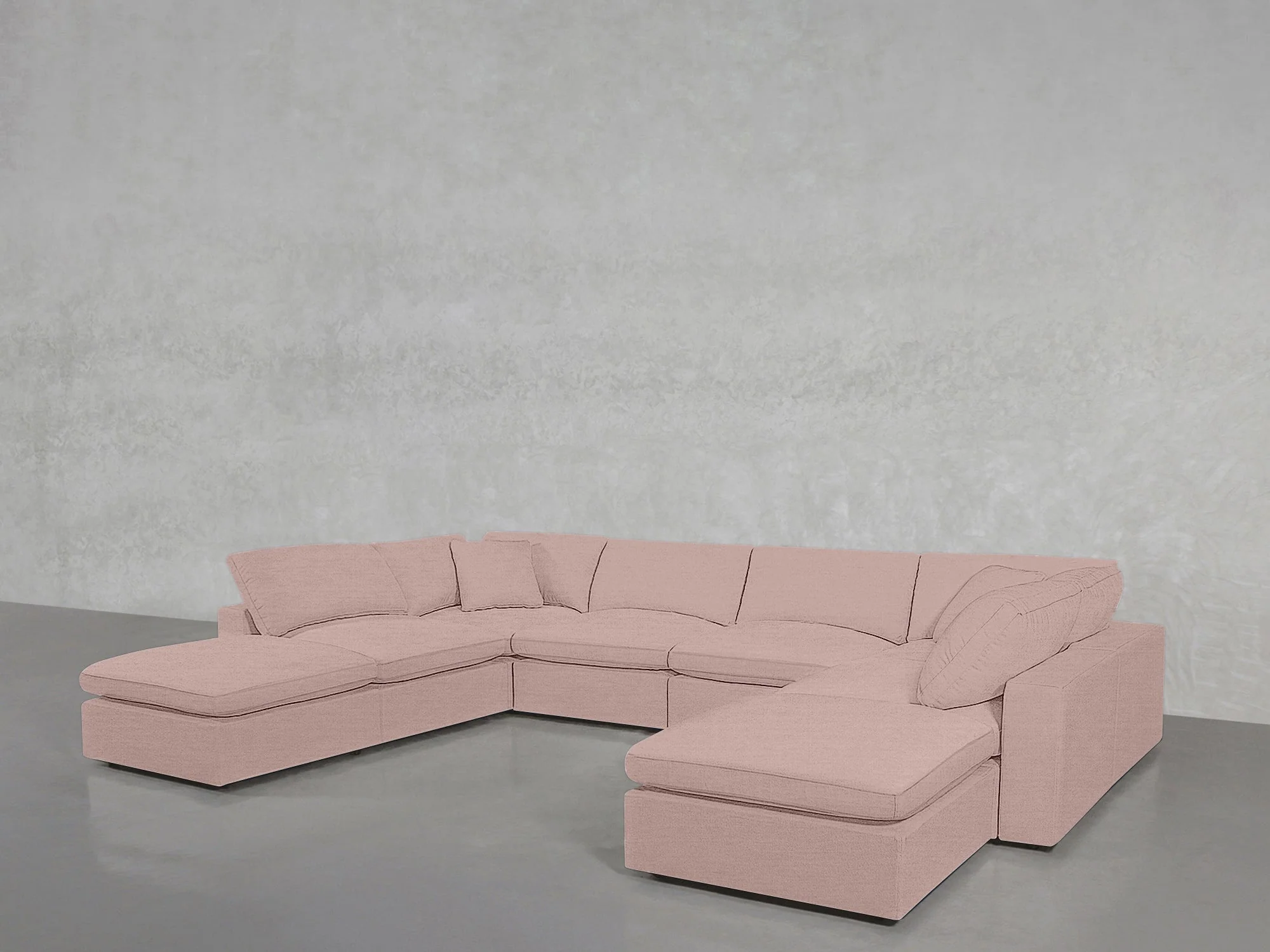 8-Seat Modular Double Lounger U-Sectional - Image 239