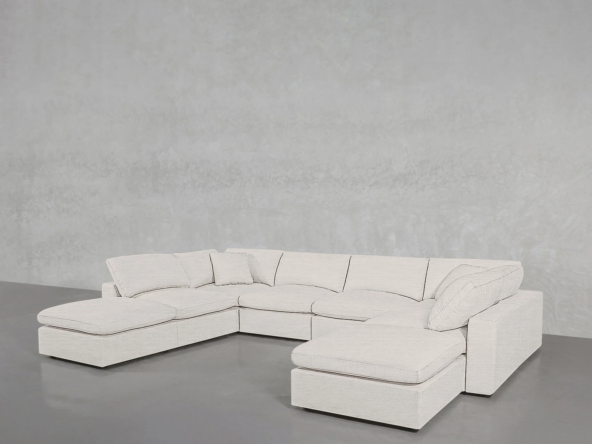 8-Seat Modular Double Lounger U-Sectional - Image 54
