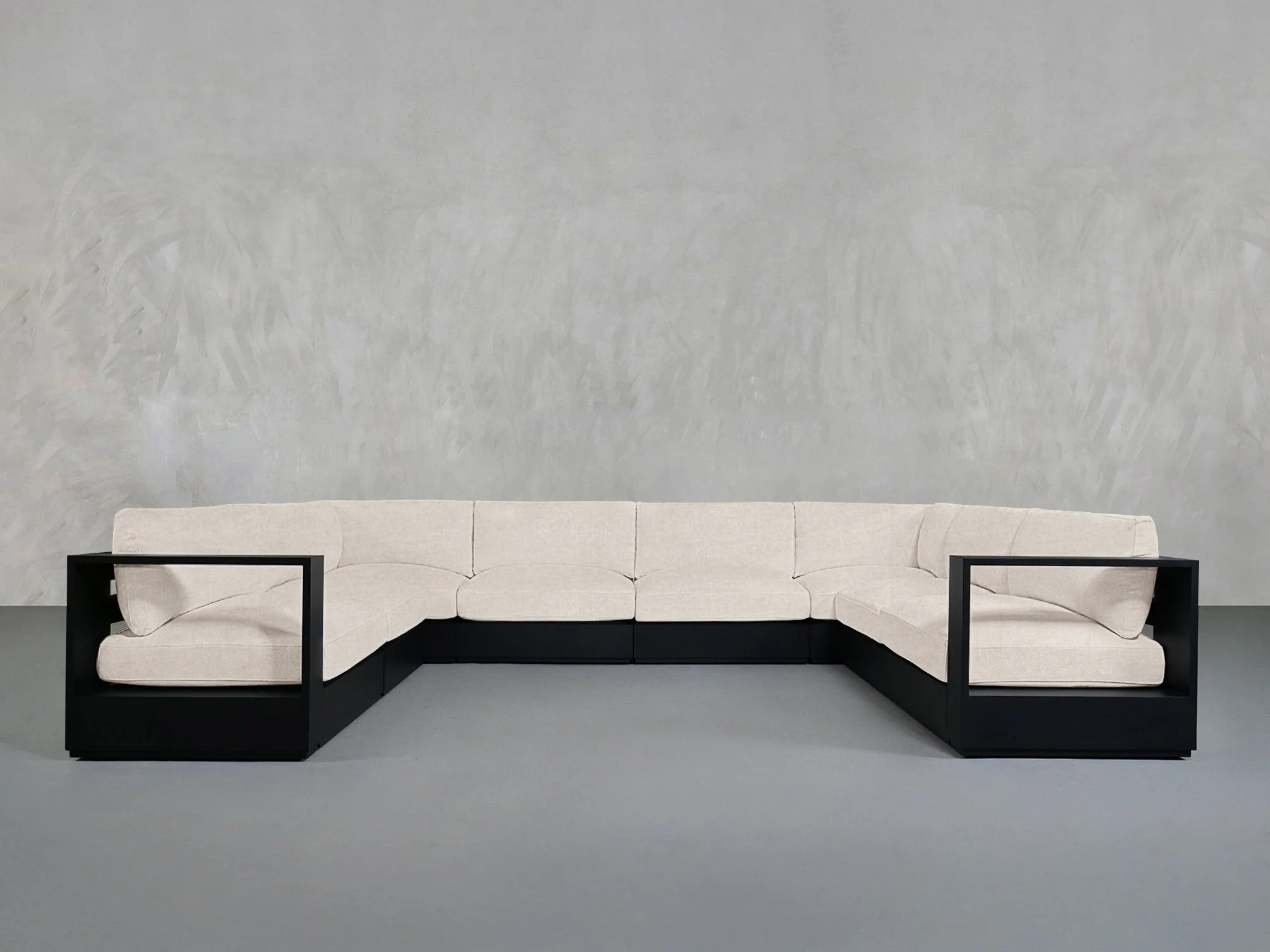 8-Seat Modular U-Sectional  Aluminum Outdoor - Image 9