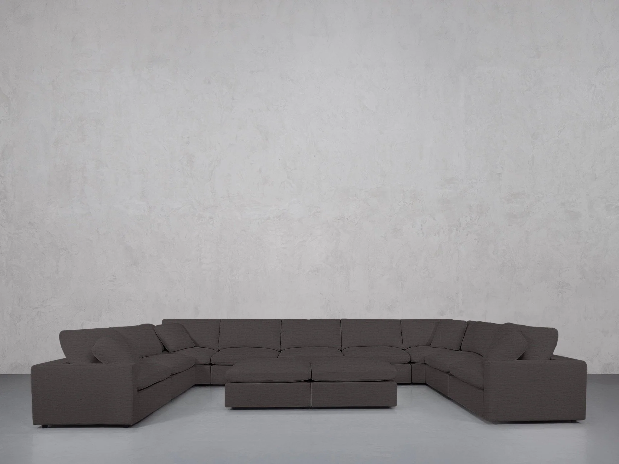 9-Seat Modular U-Sectional with Double Ottoman (Thin Arms) - Image 29