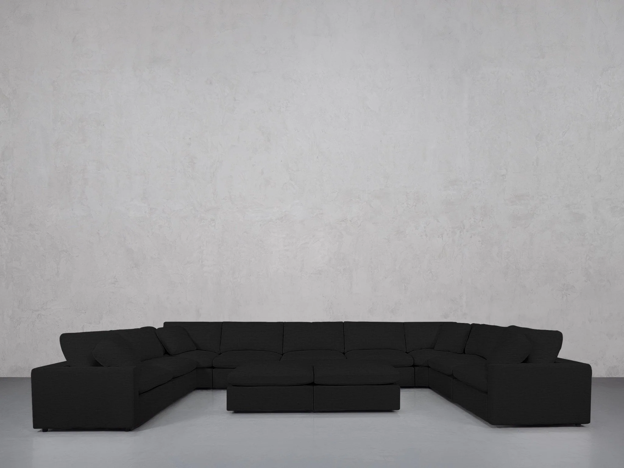9-Seat Modular U-Sectional with Double Ottoman (Thin Arms) - Image 36