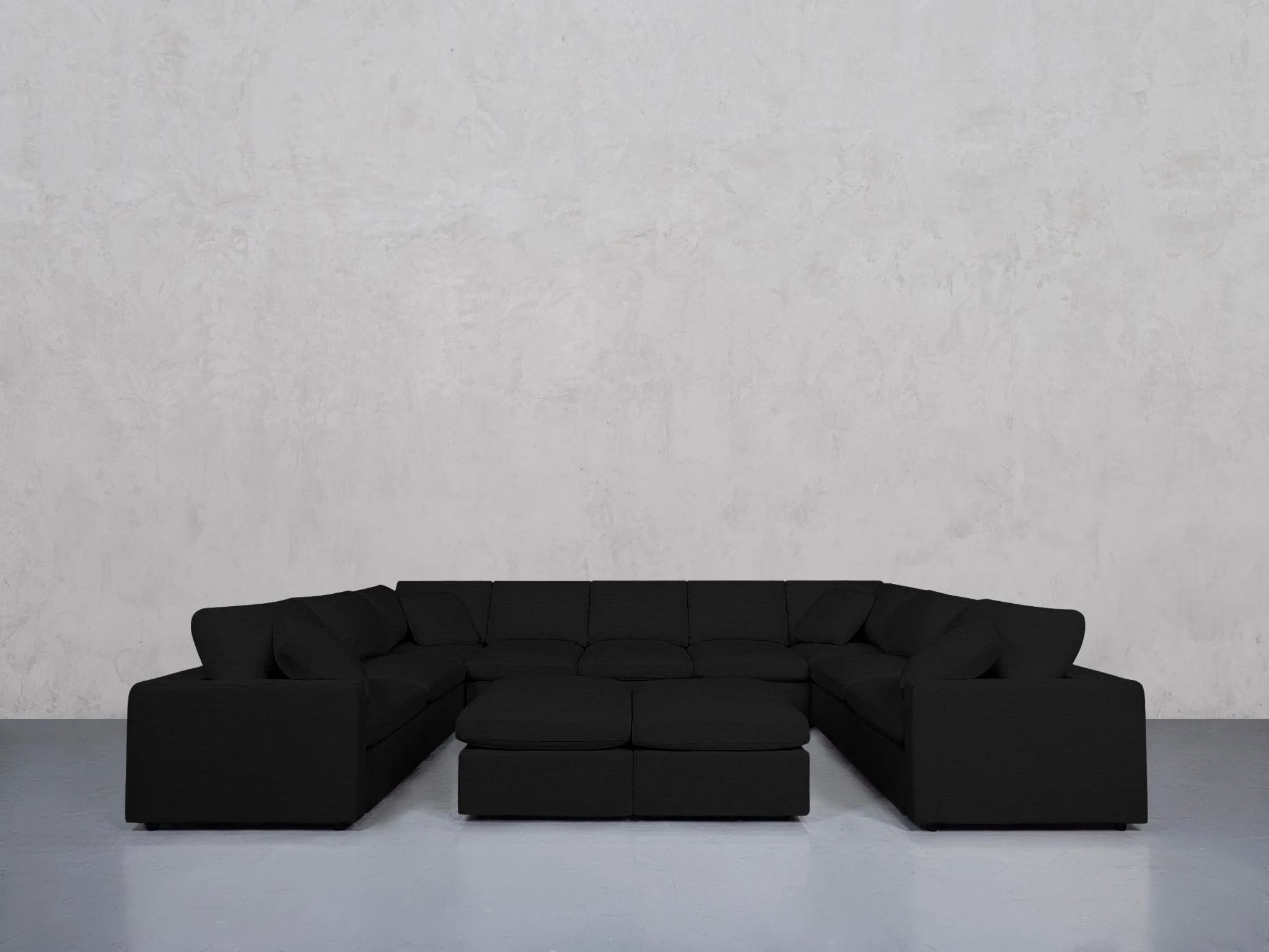 9-Seat Modular U-Sectional with Double Ottoman (Thin Arms) - Image 39