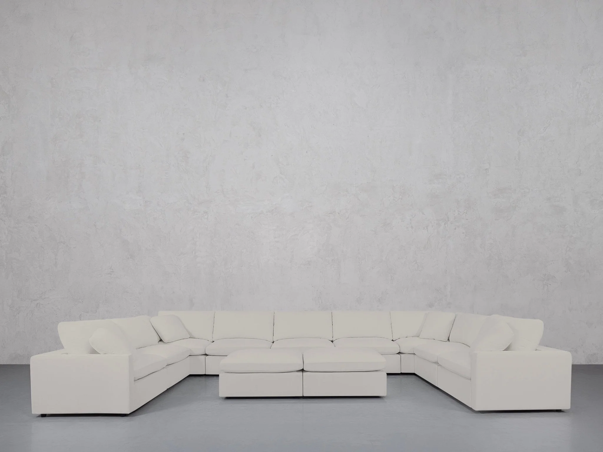 9-Seat Modular U-Sectional with Double Ottoman (Thin Arms) - Image 99