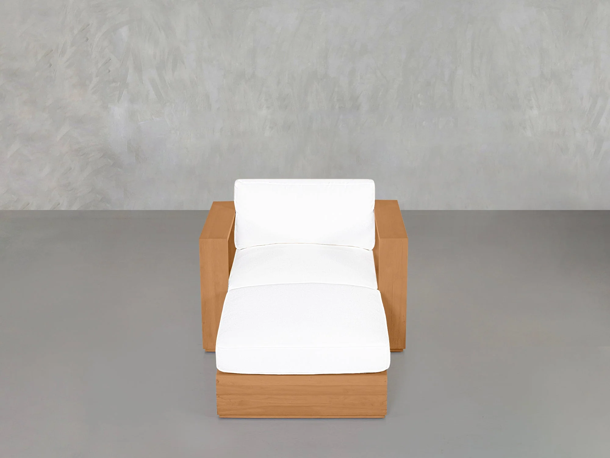 Armchair with Ottoman Teak Outdoor - Image 2