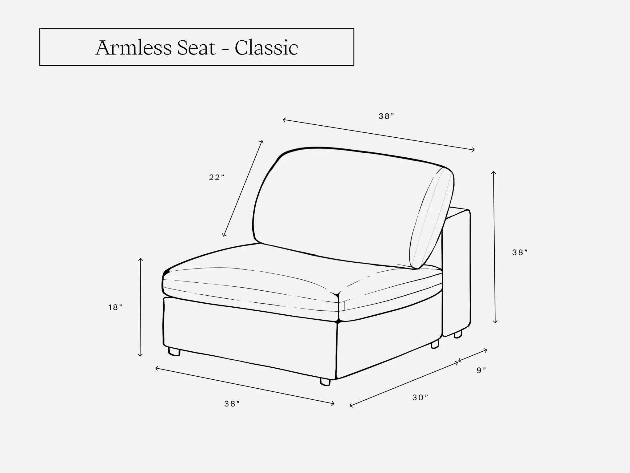 Armless Seat