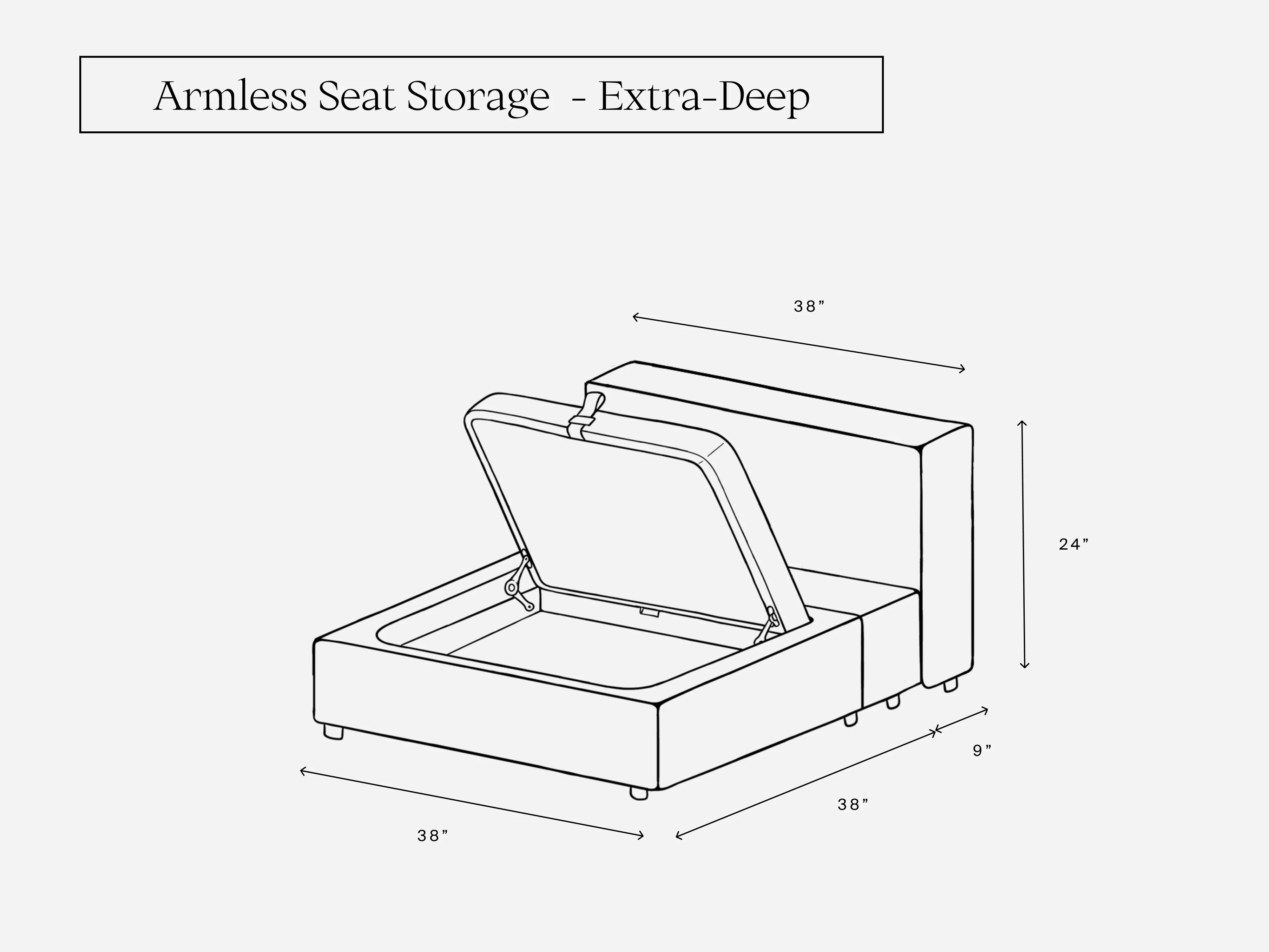 Armless Seat (Storage) - Image 2