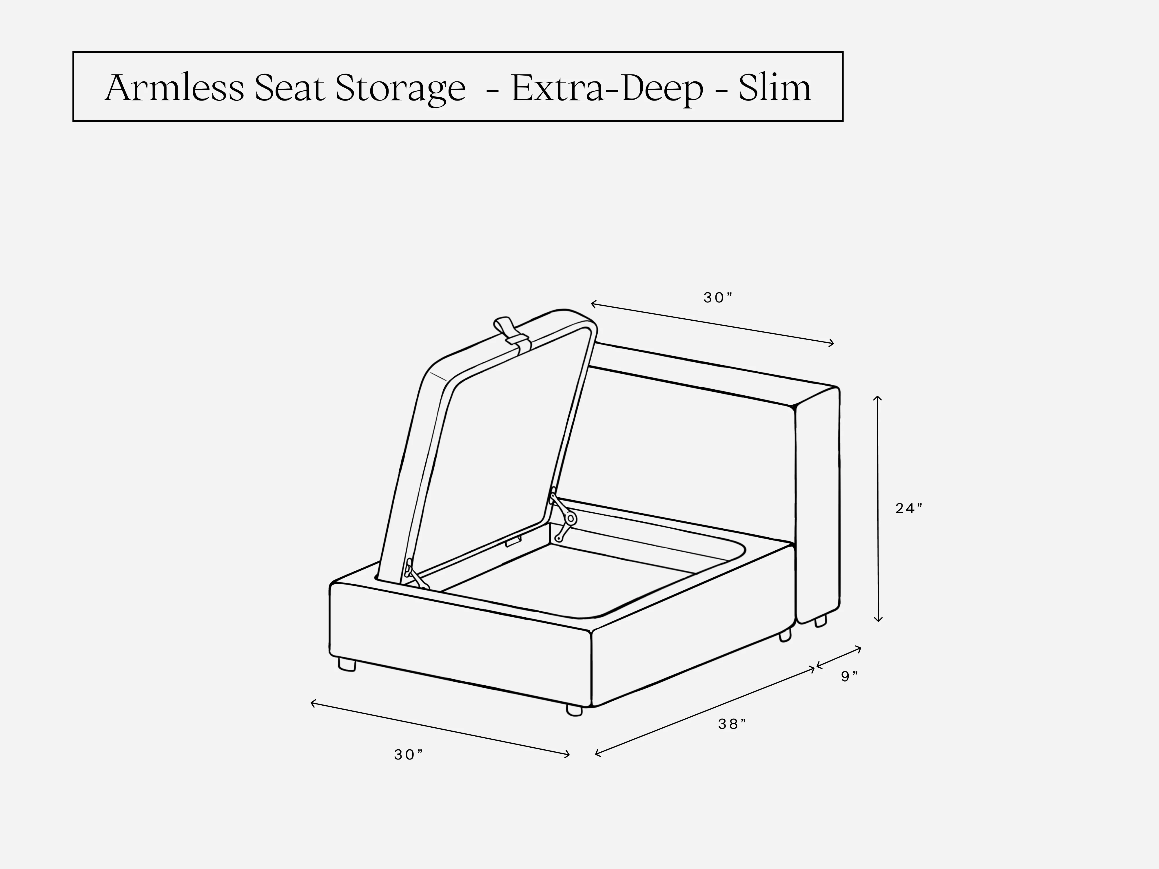 Armless Seat (Storage) - Image 4